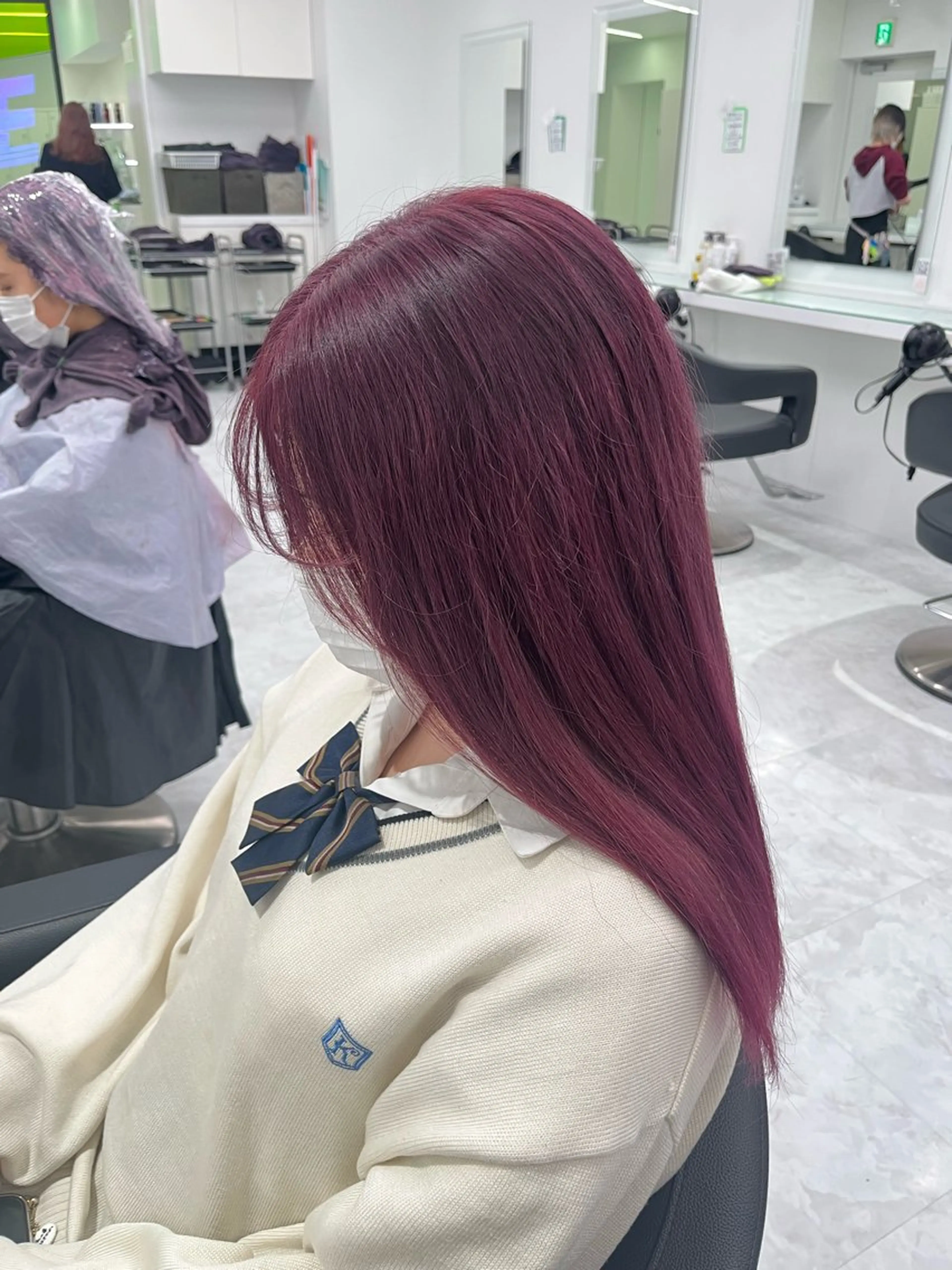 カラー ヘアカラー トリートメント ヘッドスパ ヘアセット ブリーチなし透明感 💗RYOTAのヘアスタイル