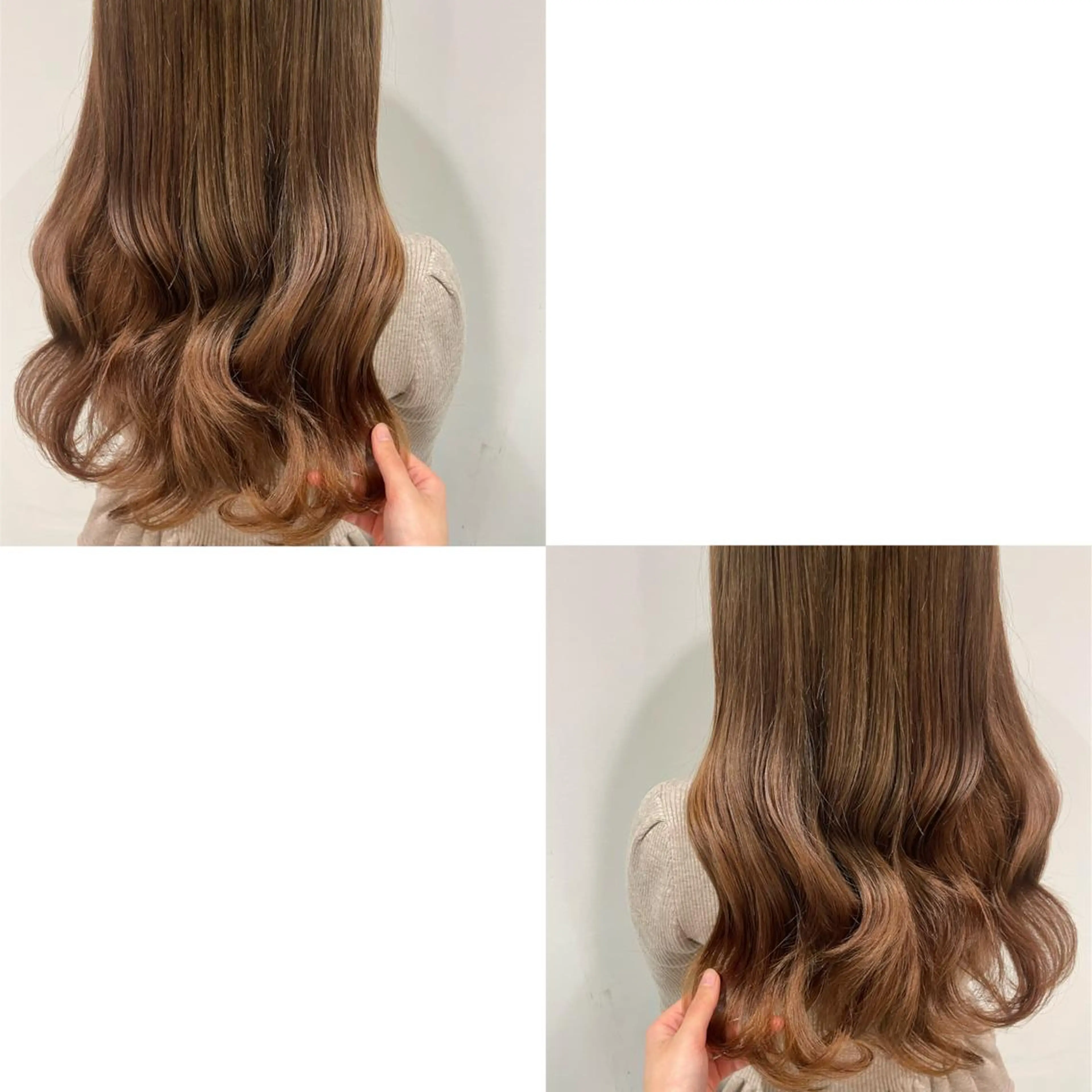 ロング カラー 青沼夏未/オリーブ/ 寒色カラーのヘアスタイル