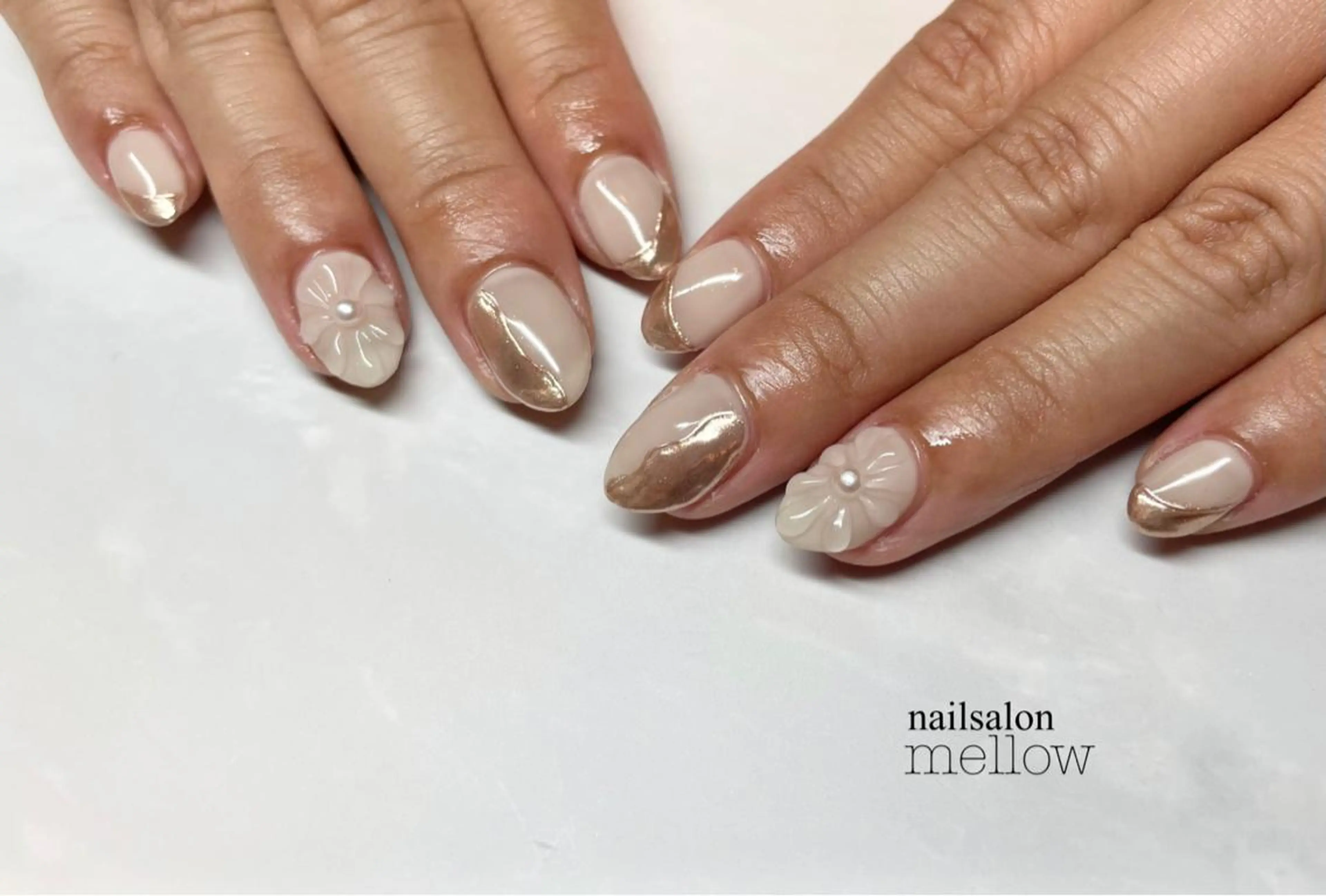 ネイル フラワーネイル ぷっくりネイル 大山 浩美のネイルデザイン