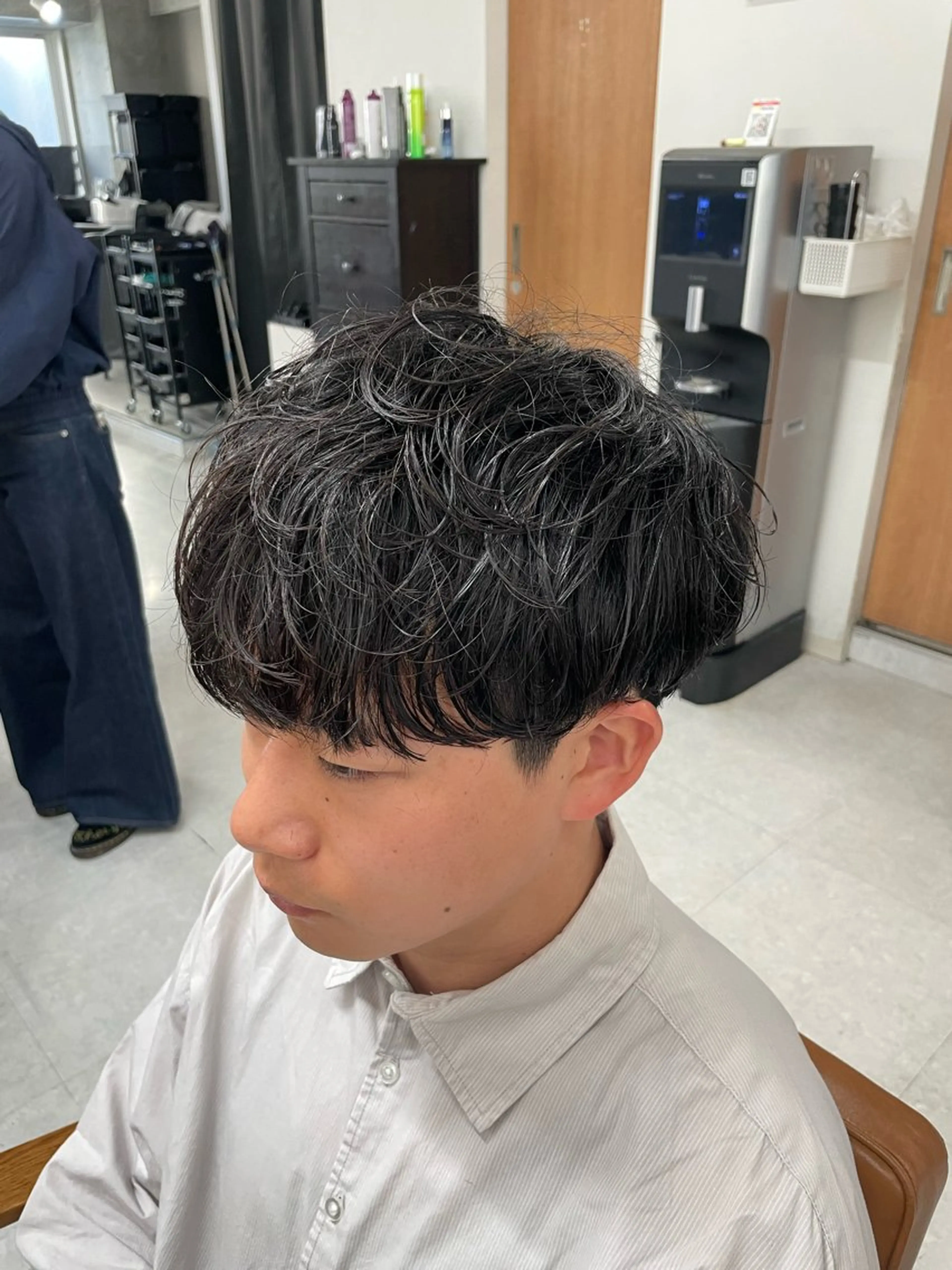 パーマ メンズ カット パーマ トリートメント ヘアセット メンズモテパーマ💙 fuwaのヘアスタイル
