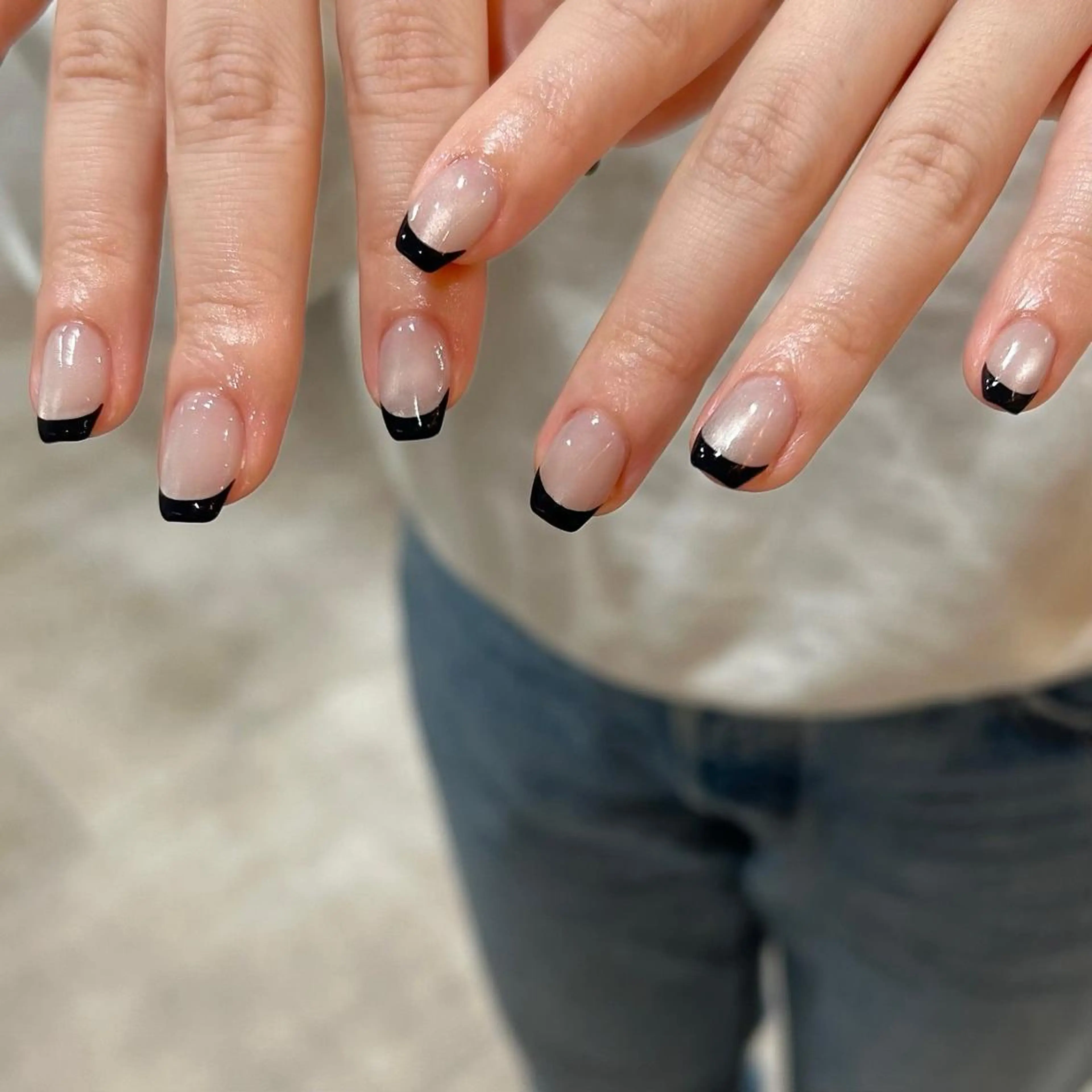 ネイル フレンチネイル ハンドネイル パラジェル認定サロン N°nail 立川のネイルデザイン