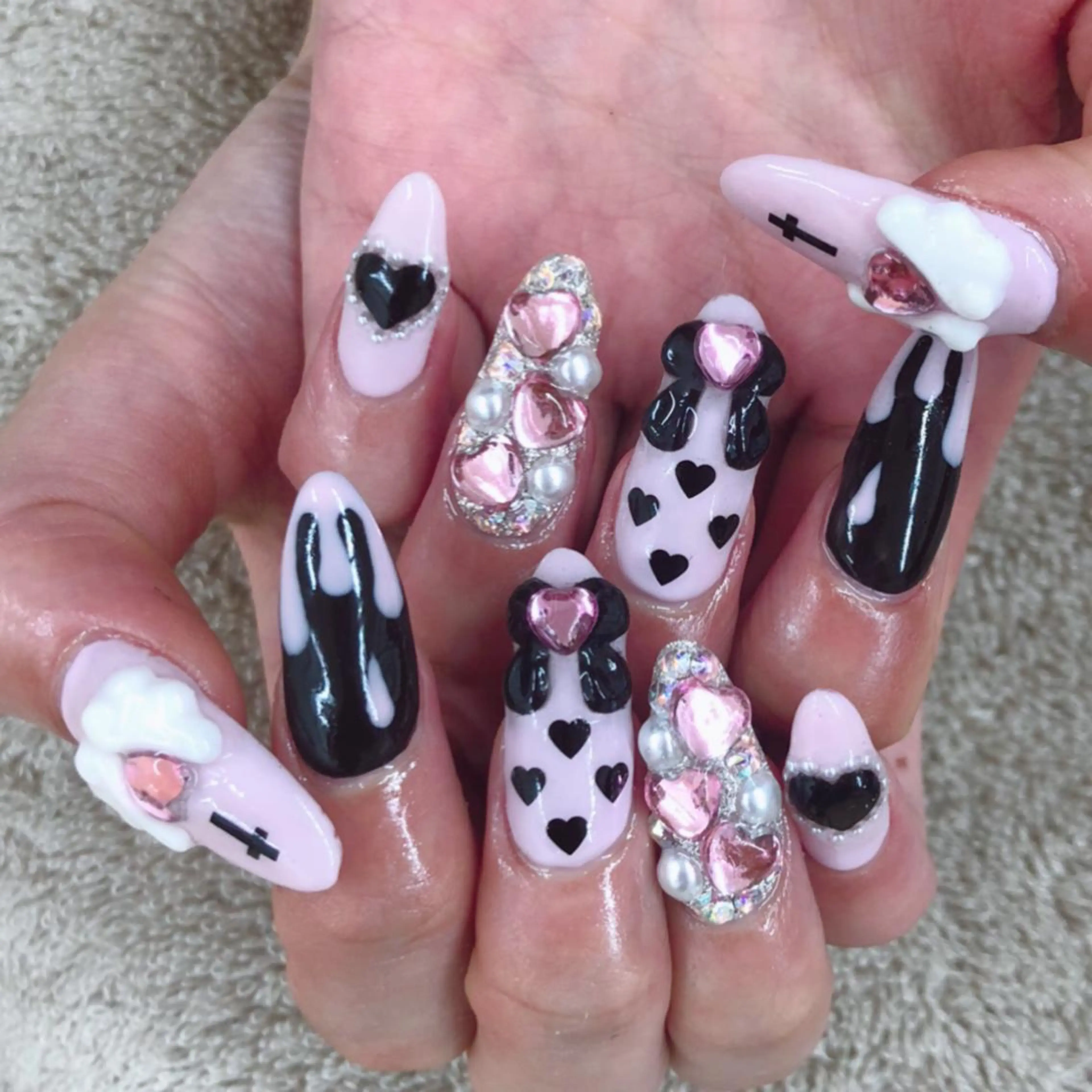 ネイル ピンク ハンドネイル MAYME TAMAKIのネイルデザイン