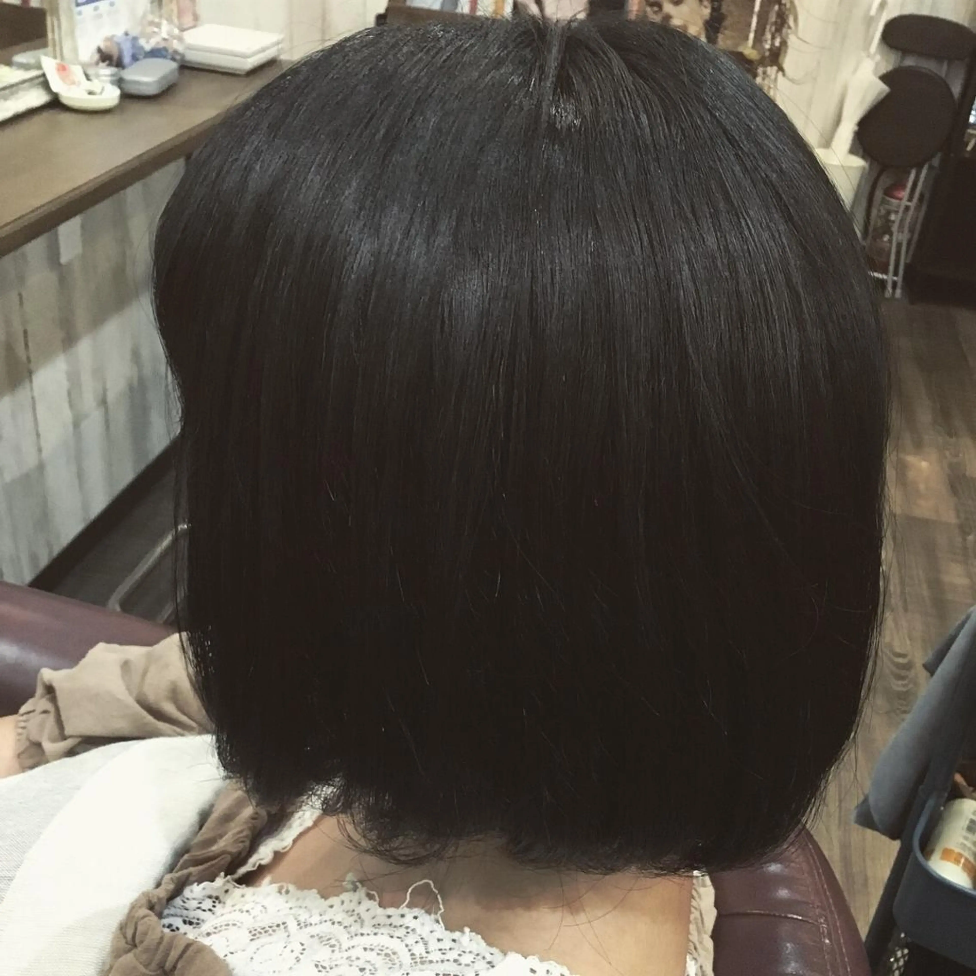 ミディアム カラー パーマ 金崎 新吾のヘアスタイル