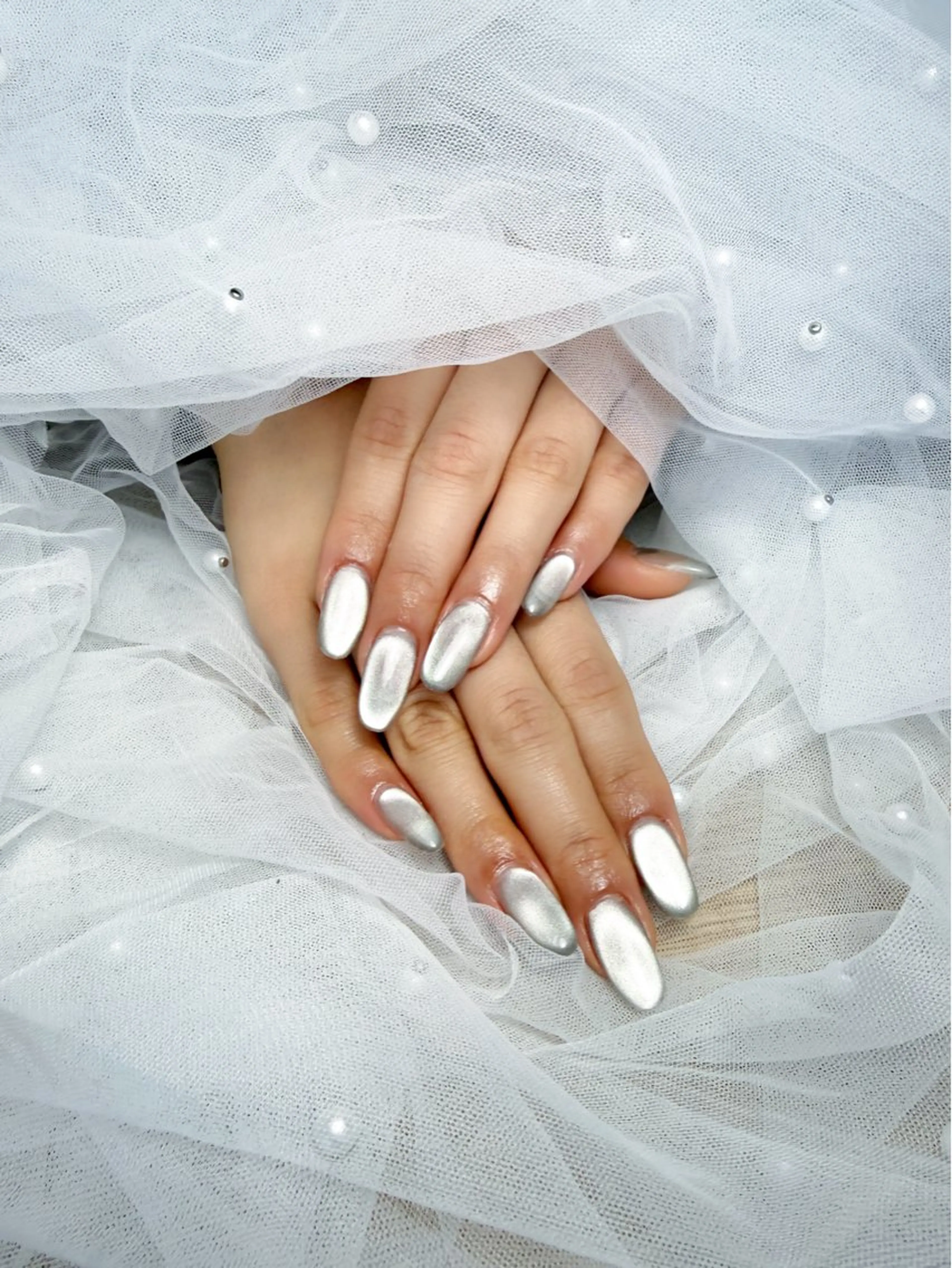 ネイル 長さ出し マグネットネイル マグネットワンカラー ワンカラーネイル ハンドネイル mimo*lash 🩰kanatsuのネイルデザイン