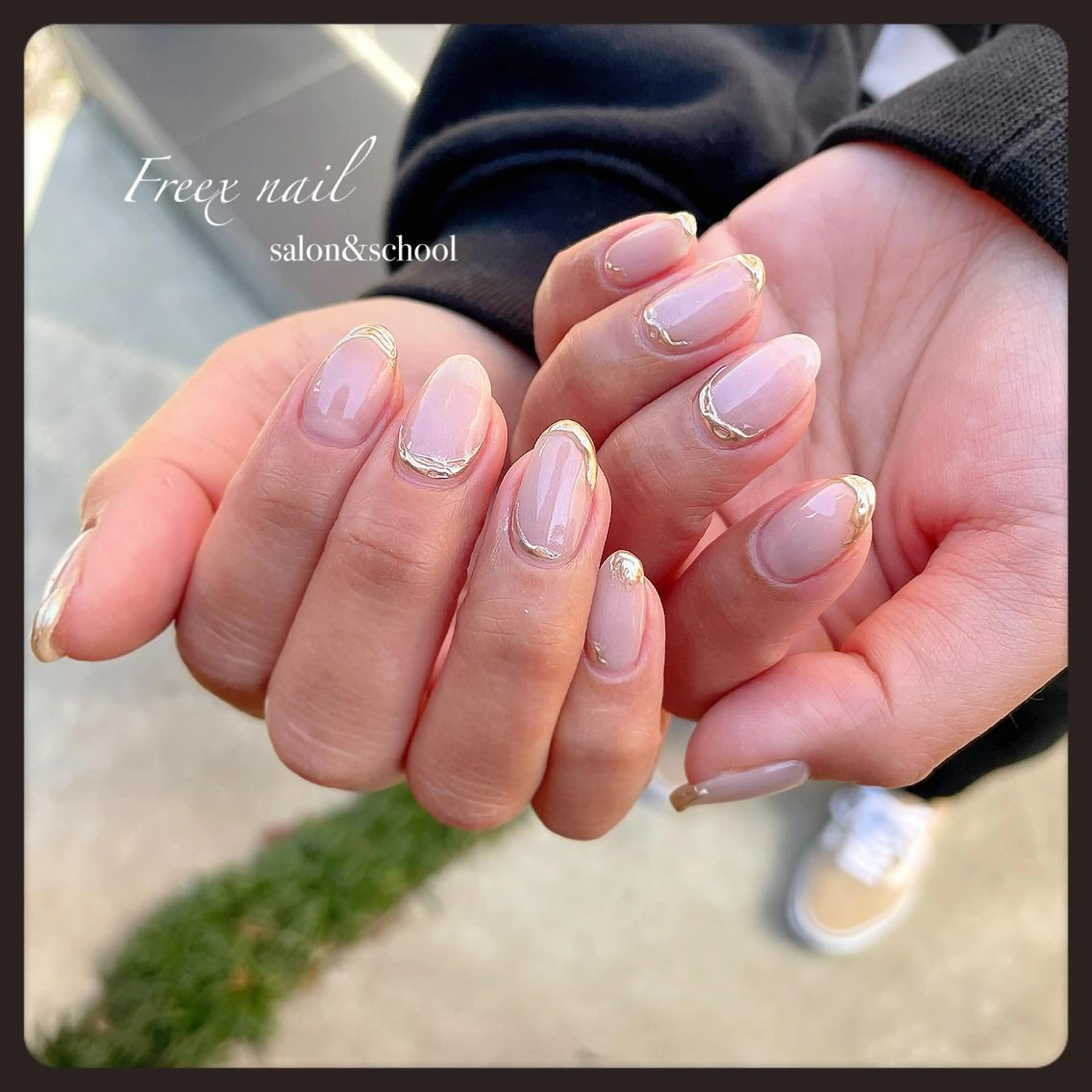 ネイル ミラーネイル ハンドネイル ハンドケア freex nail /ニュアンス/個性派のネイルデザイン