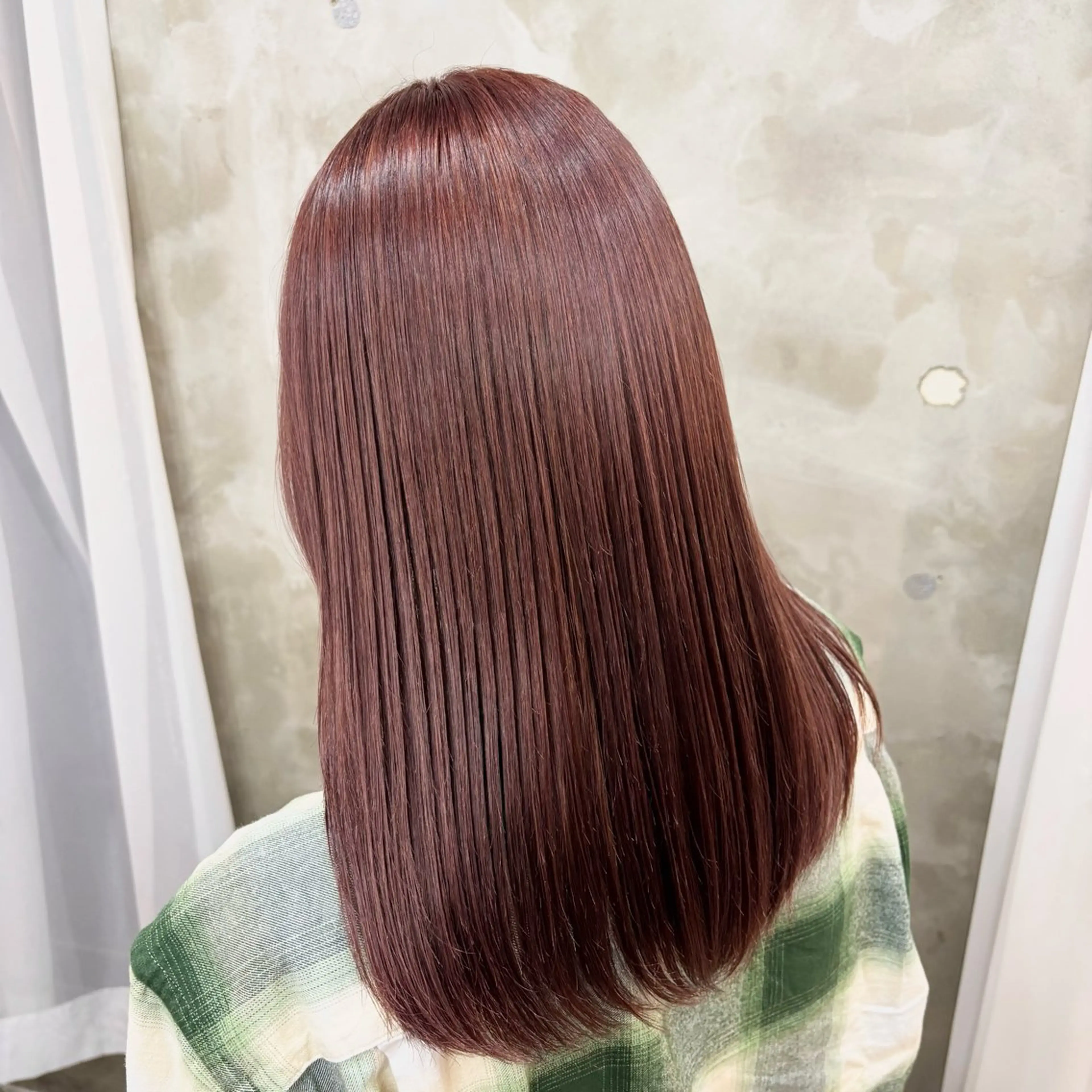 セミロング カラー ヘアカラー トリートメント 艶髪‎カラー🤍 RIKAのヘアスタイル