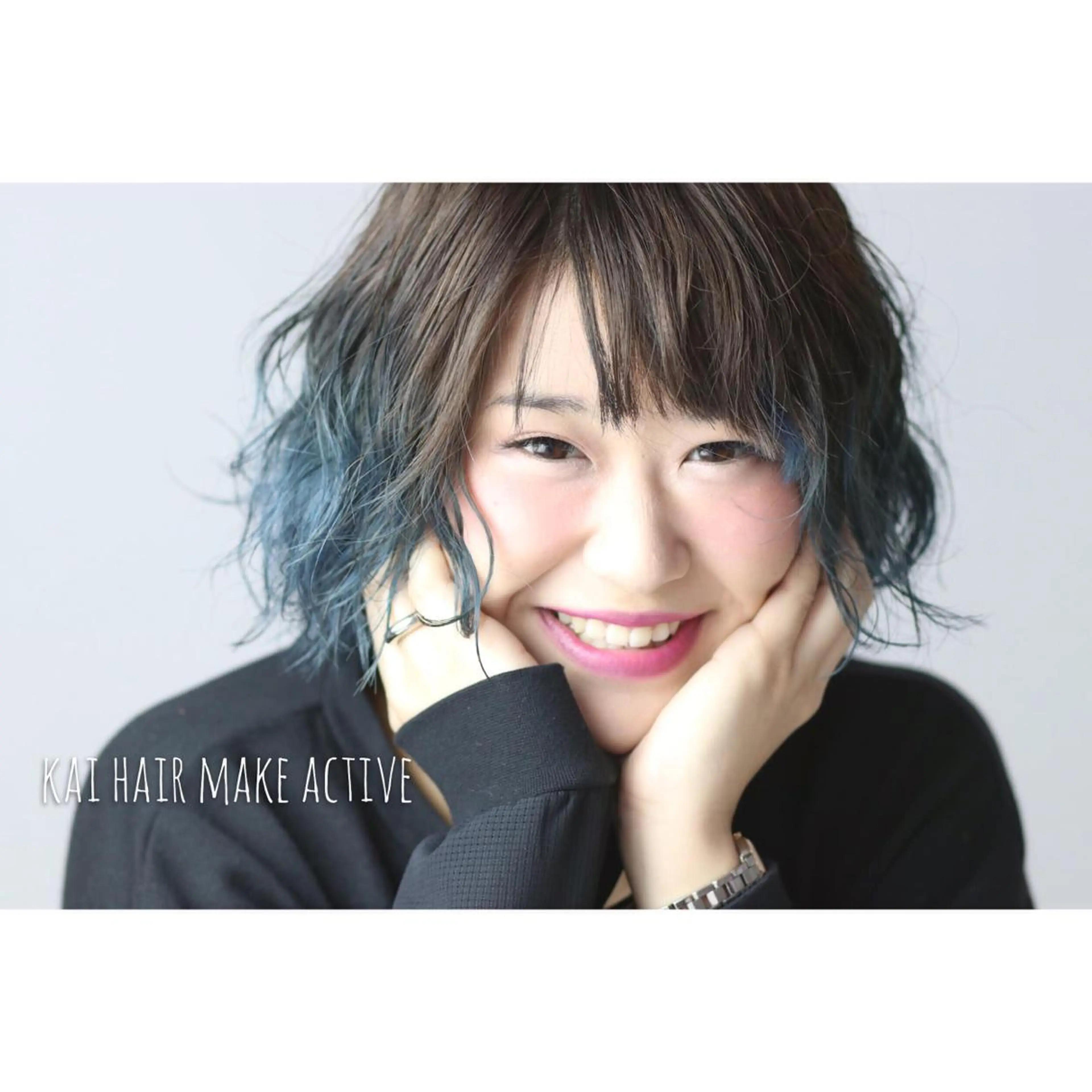 ミディアム カラー ダブルカラー 坂東 秀幸のヘアスタイル