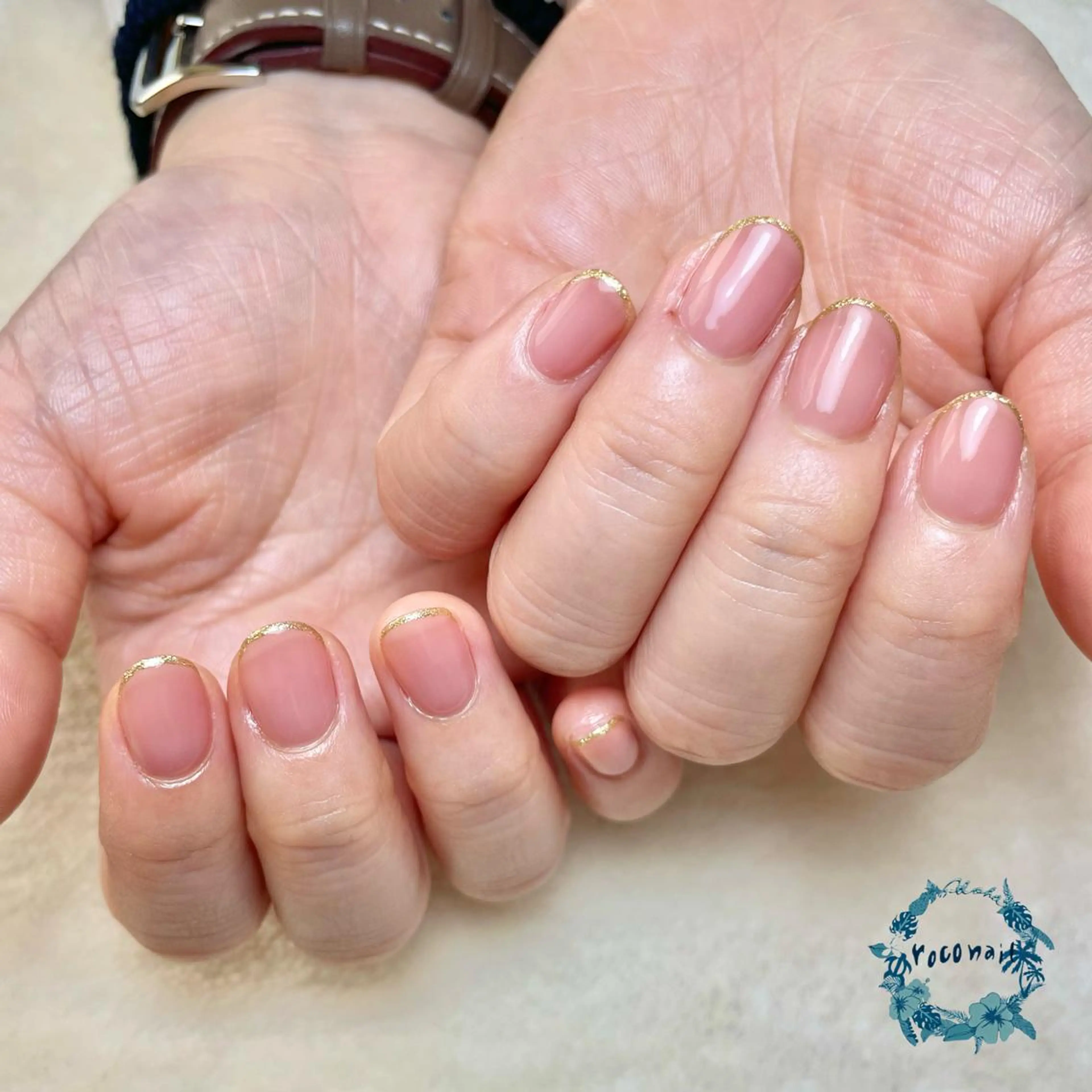 ネイル ラメ(グリッター) ワンカラーネイル ハンドネイル roconail ヒロコのネイルデザイン