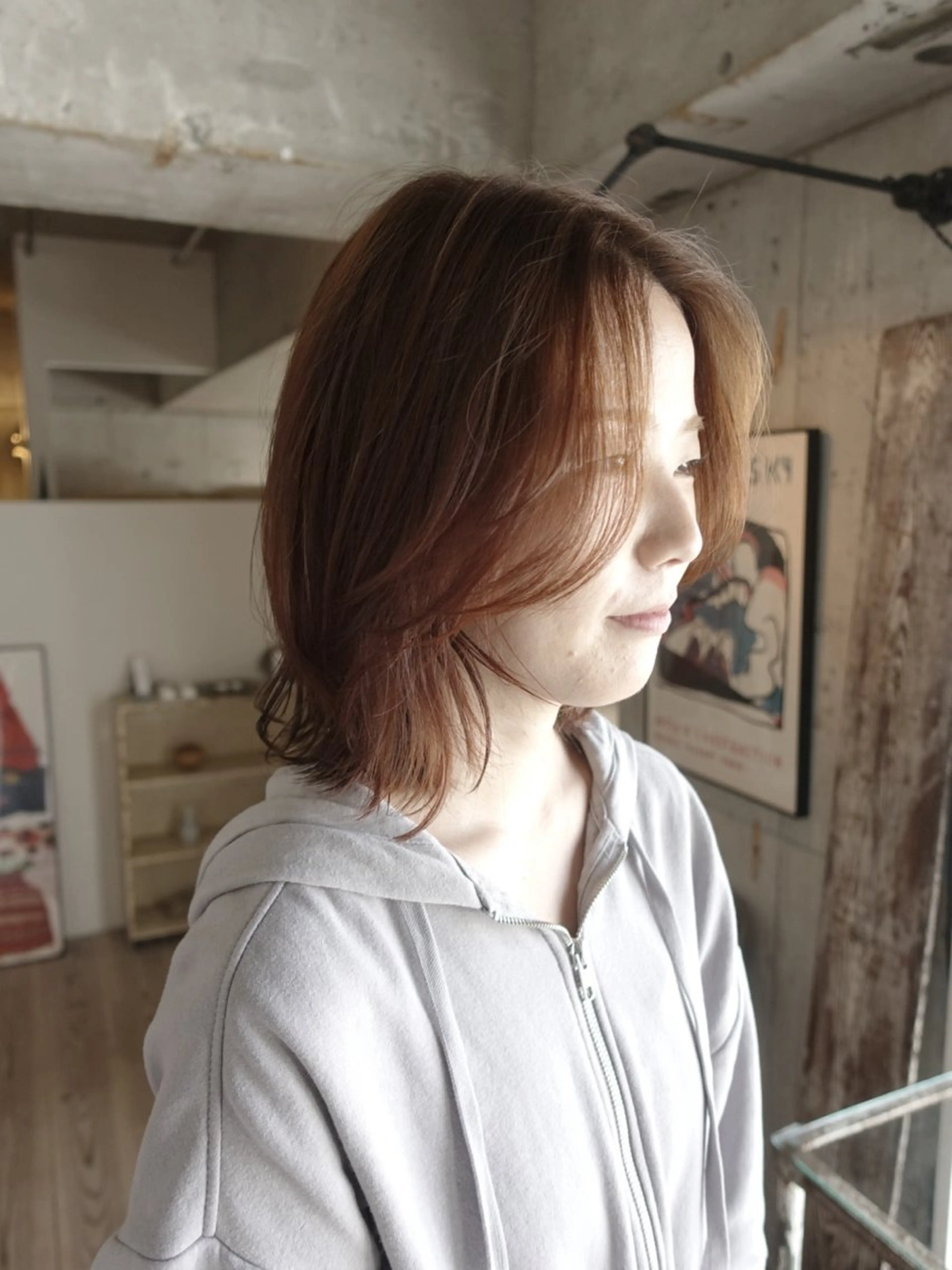 カラー ブラウンカラー オレンジ オレンジブラウン 大下 寛人のヘアスタイル