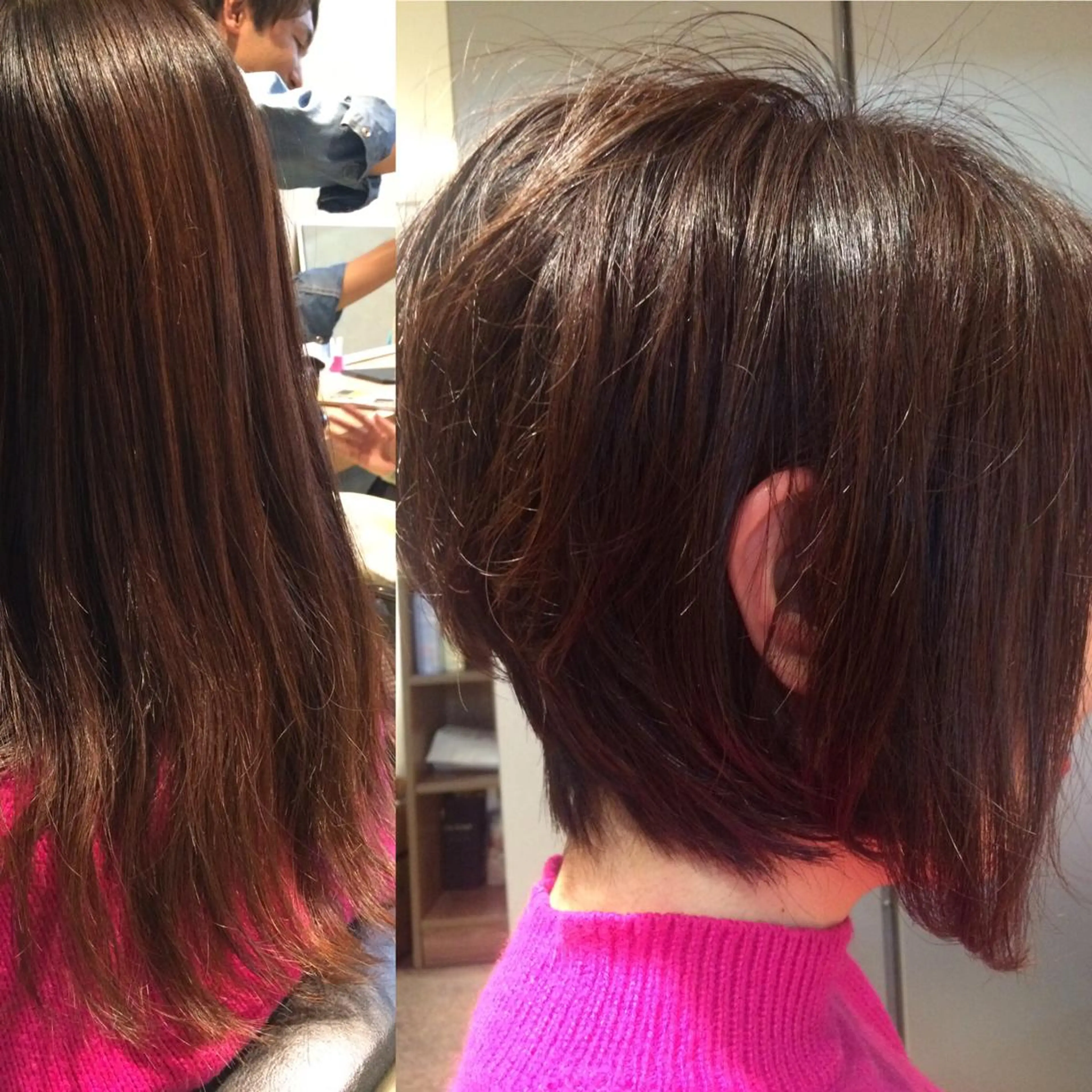 ショート ミディアム ロング カラー グラデーションカラー 今泉 直裕ショートボブの匠のヘアスタイル
