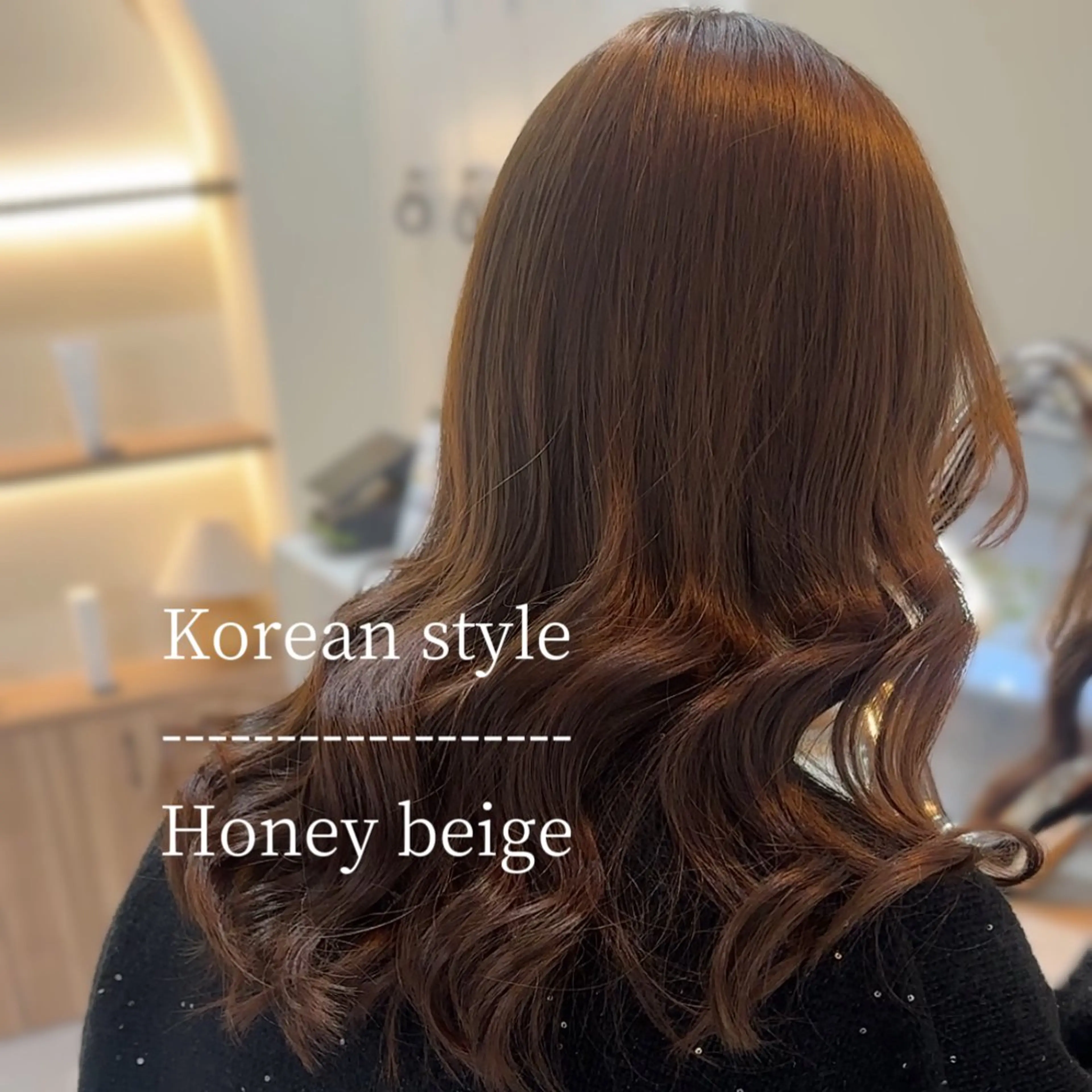 セミロング 韓国ヘア/艶髪ロング グレージュ/kanaのヘアスタイル
