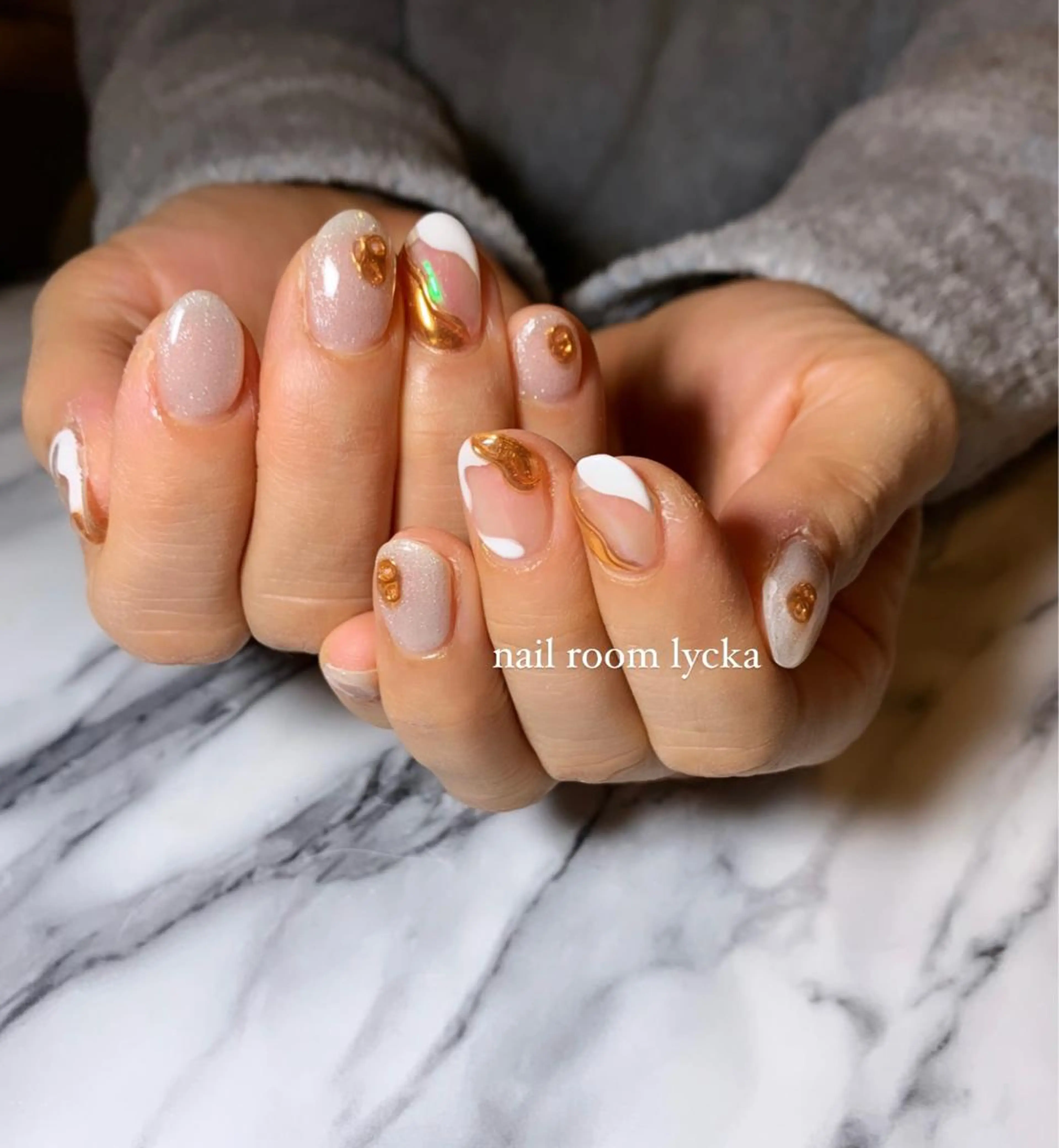 ネイル ﾈｲﾙﾙｰﾑﾘｯｶ 𝐦𝐚𝐲𝐮のネイルデザイン