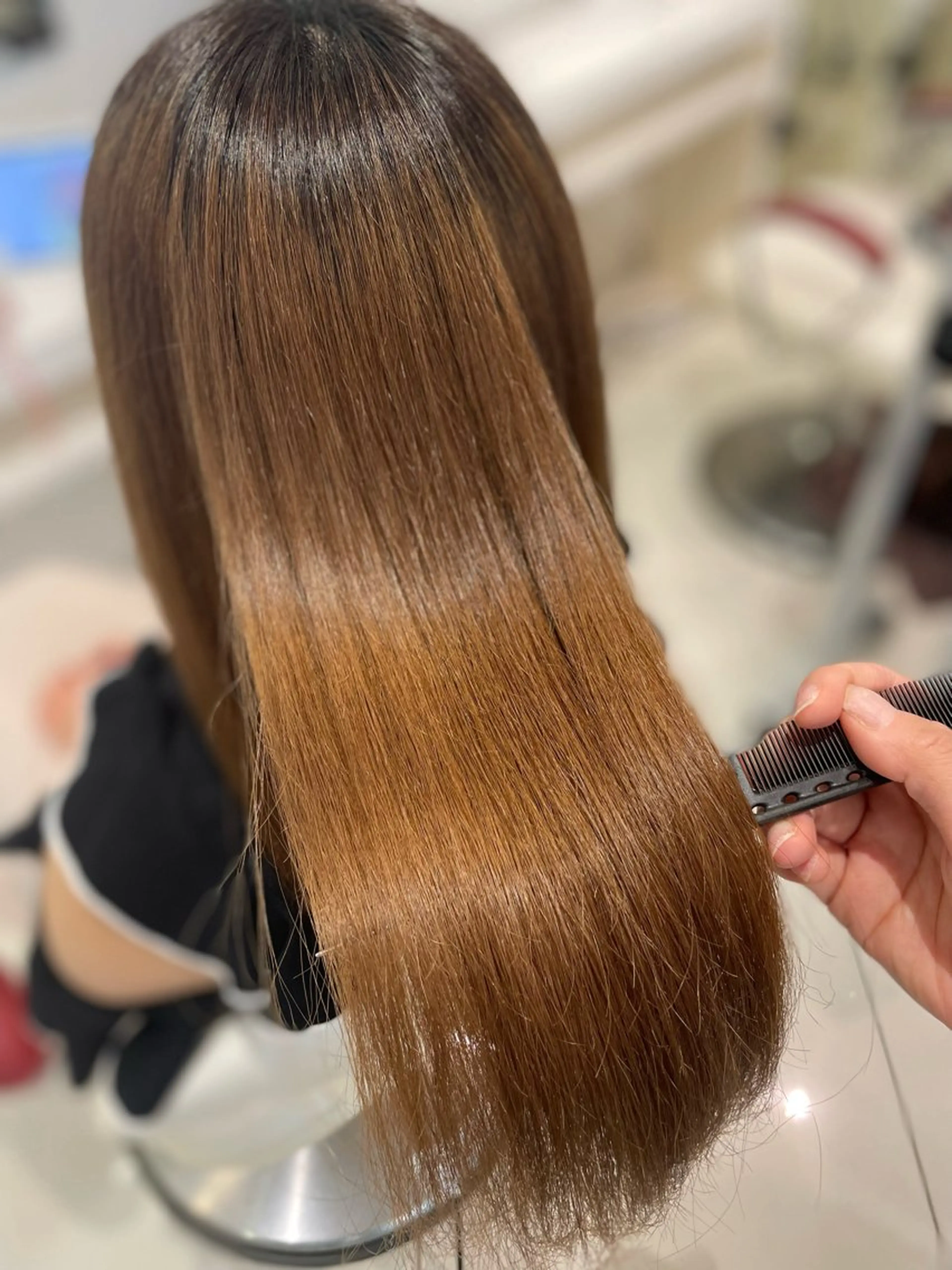 ロング カット 縮毛矯正 ⭐️髪質改善⭐️ 大野輝のヘアスタイル