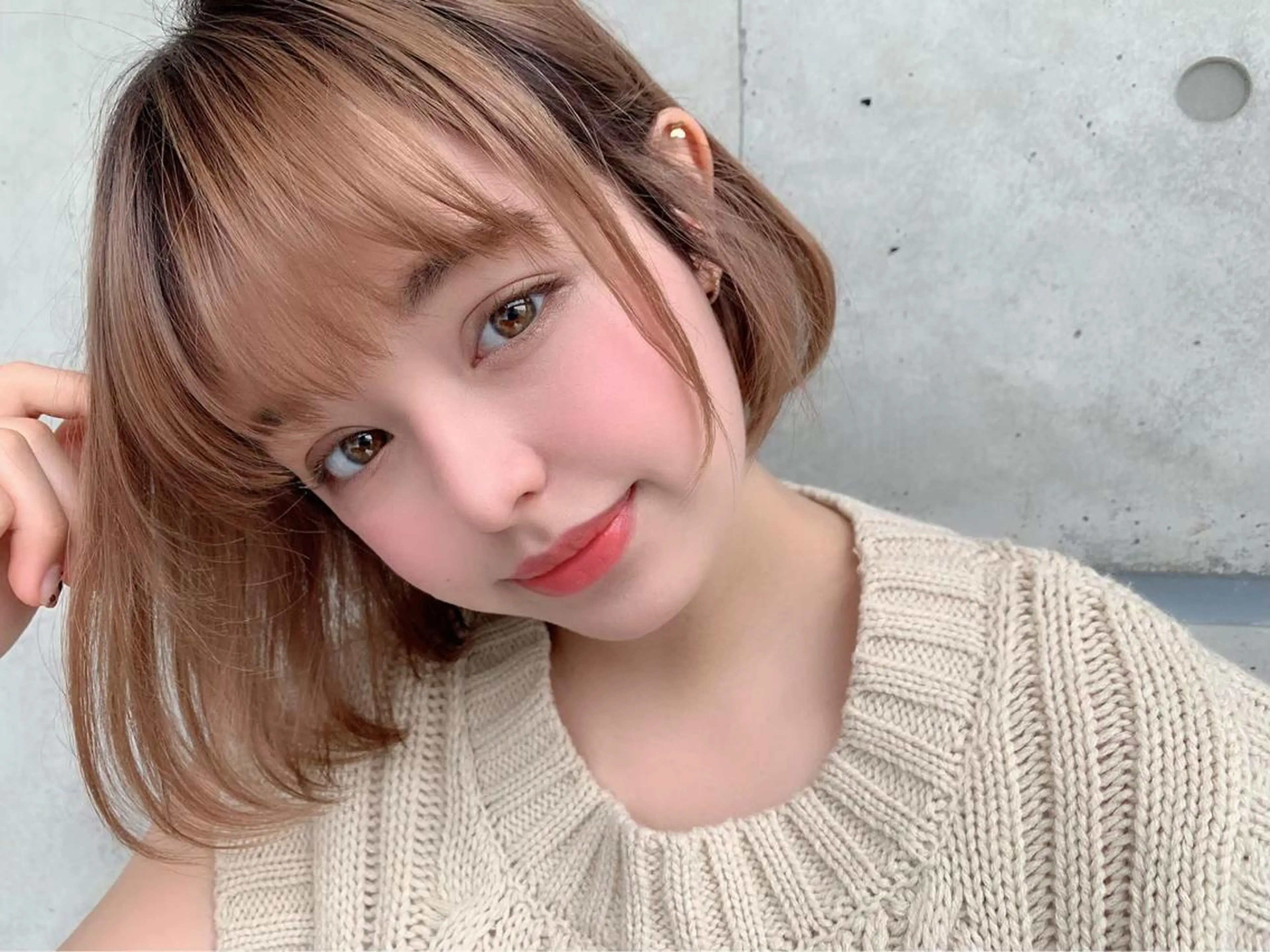 ミディアム カラー エフェクトブリーチ 🌟前澤啓太朗のヘアスタイル