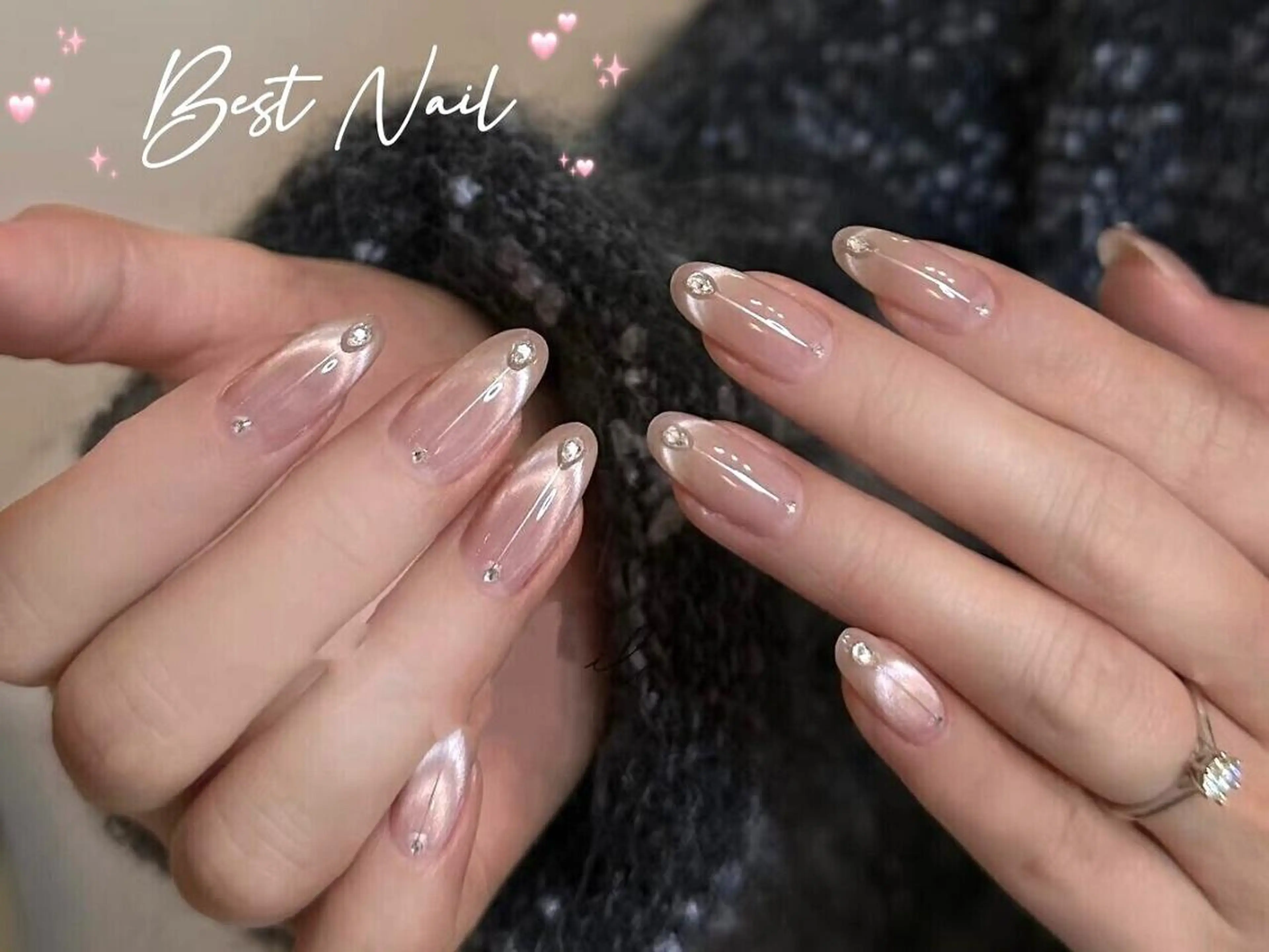 ネイル アートネイル オーロラネイル クリアネイル フレンチネイル ジェルネイル 🎀Best Nail🎀のネイルデザイン