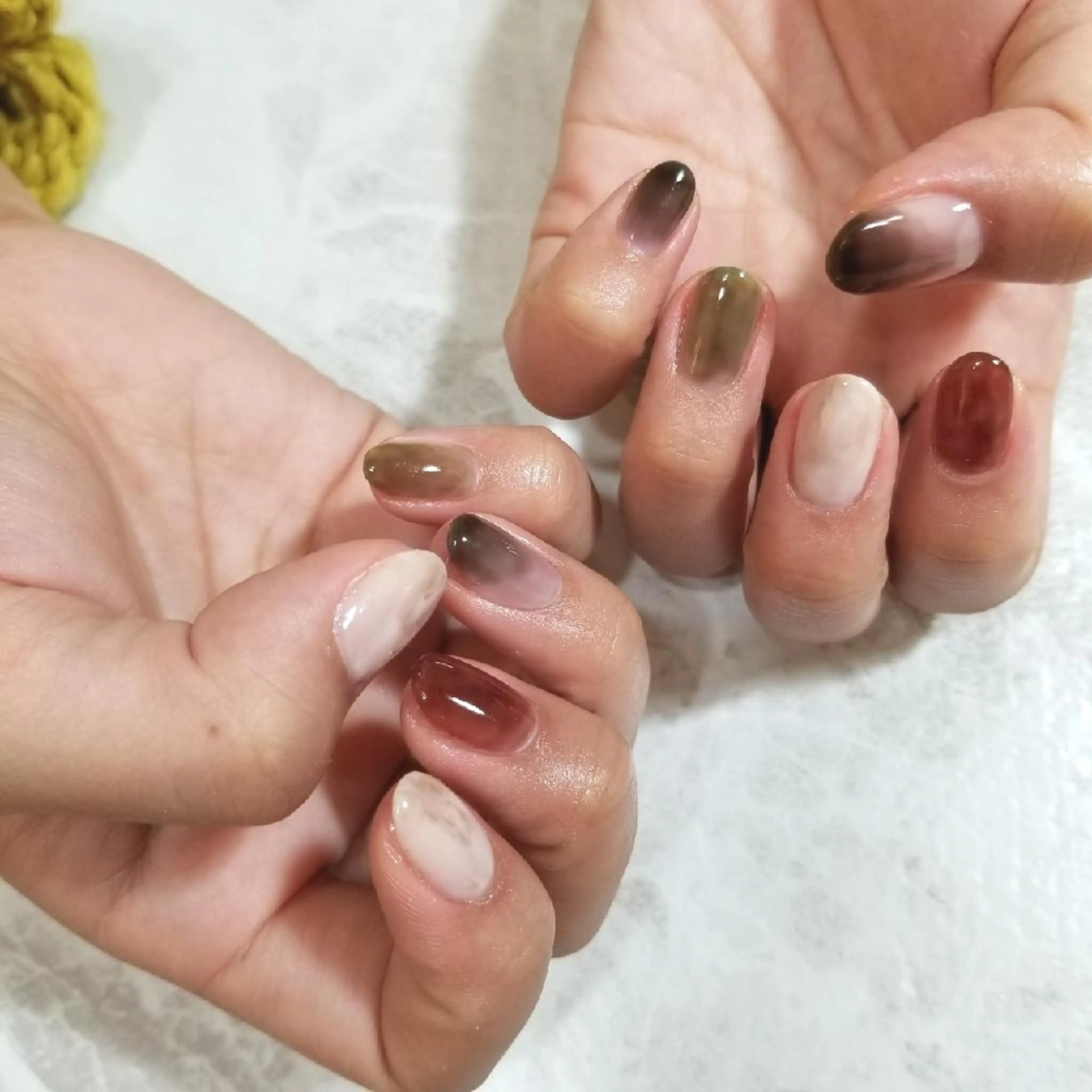 ネイル ニュアンスネイル ハンドネイル nijiiro🌈 サトウのネイルデザイン