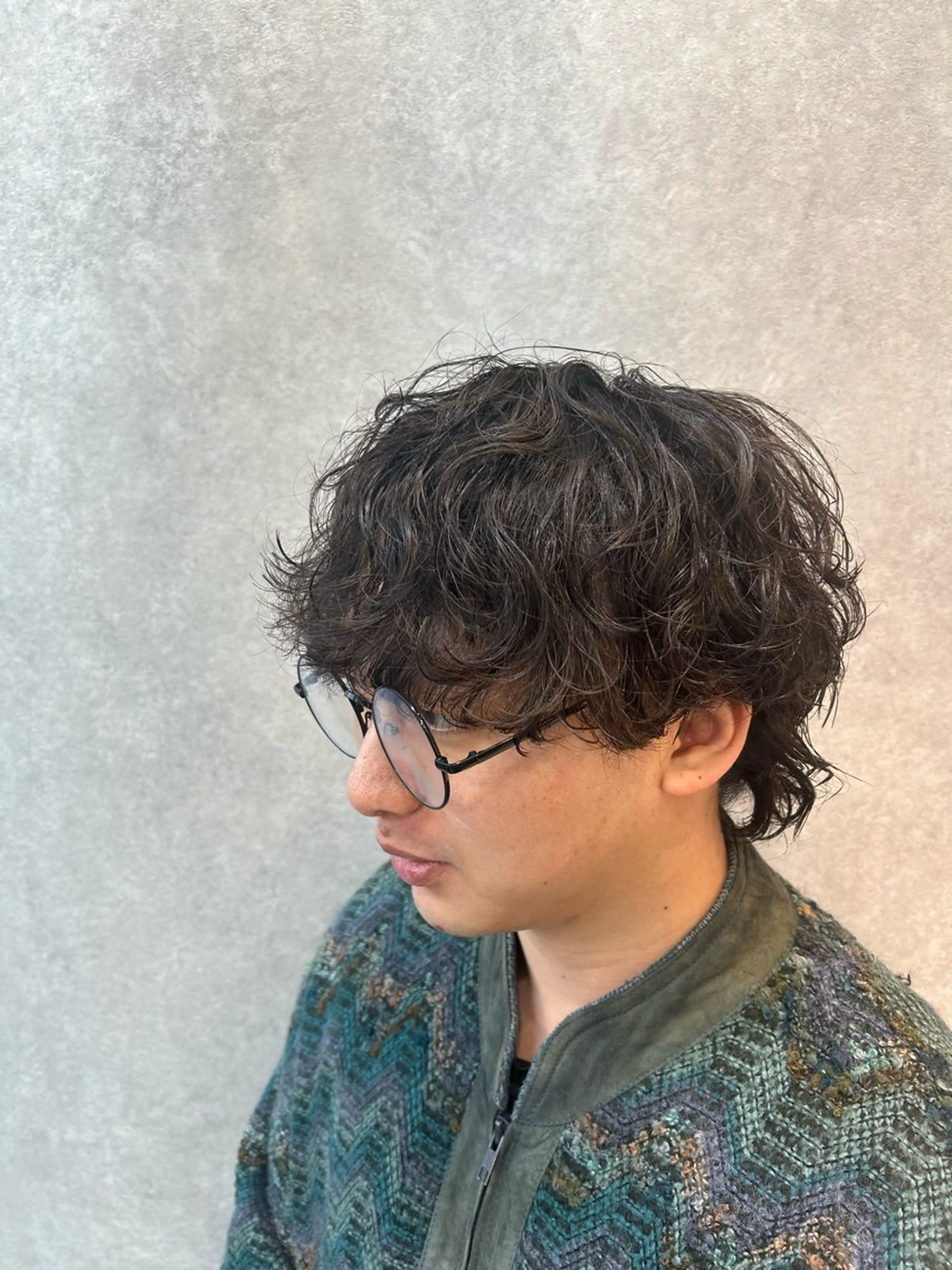 パーマ メンズ 波巻きパーマ パーマ/ハイトーン 🌀中川航亜🌀のヘアスタイル