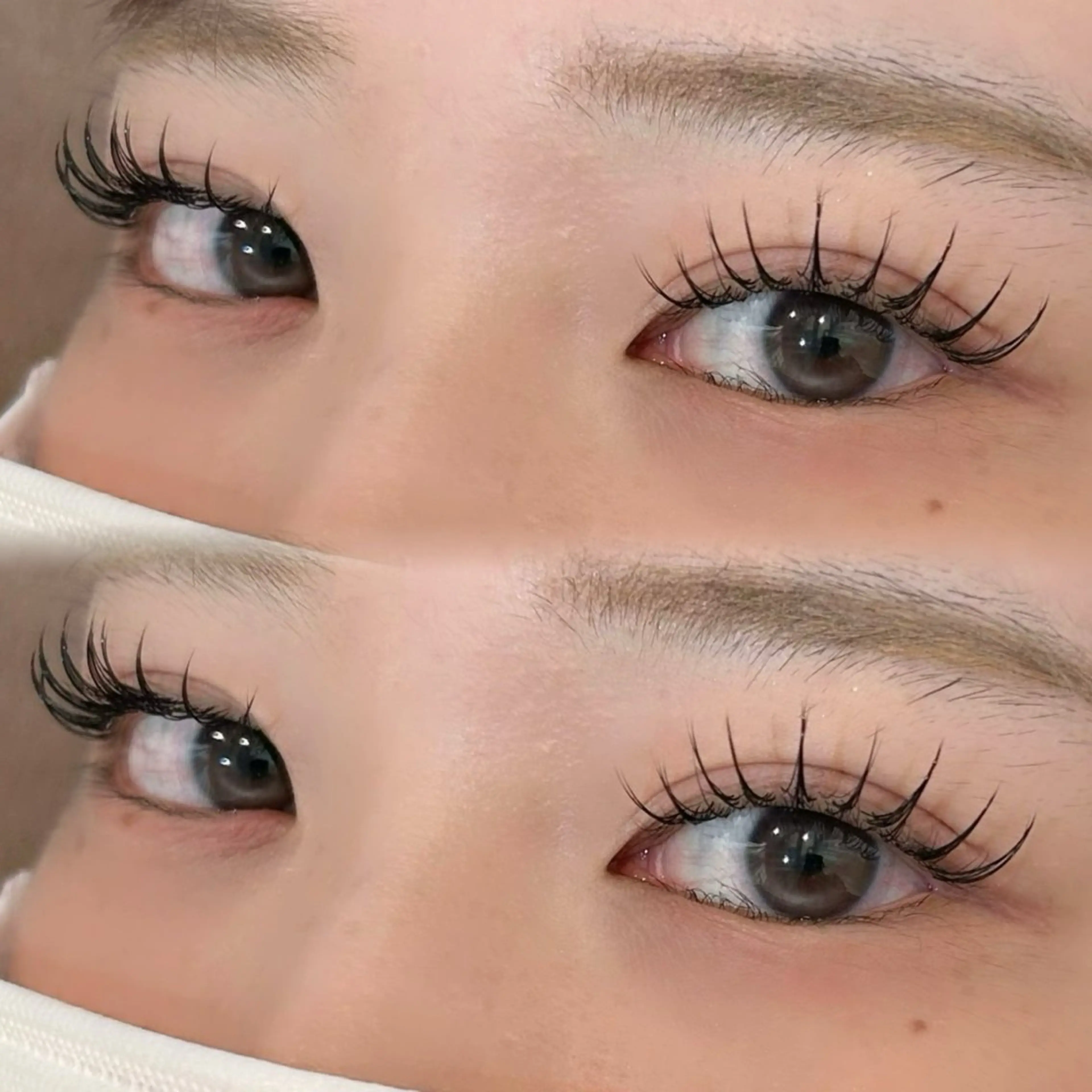 【‼️デビュー前限定‼️】マツエク 140本 👀✨️  🌸束感コーティング仕上げ🌸の写真