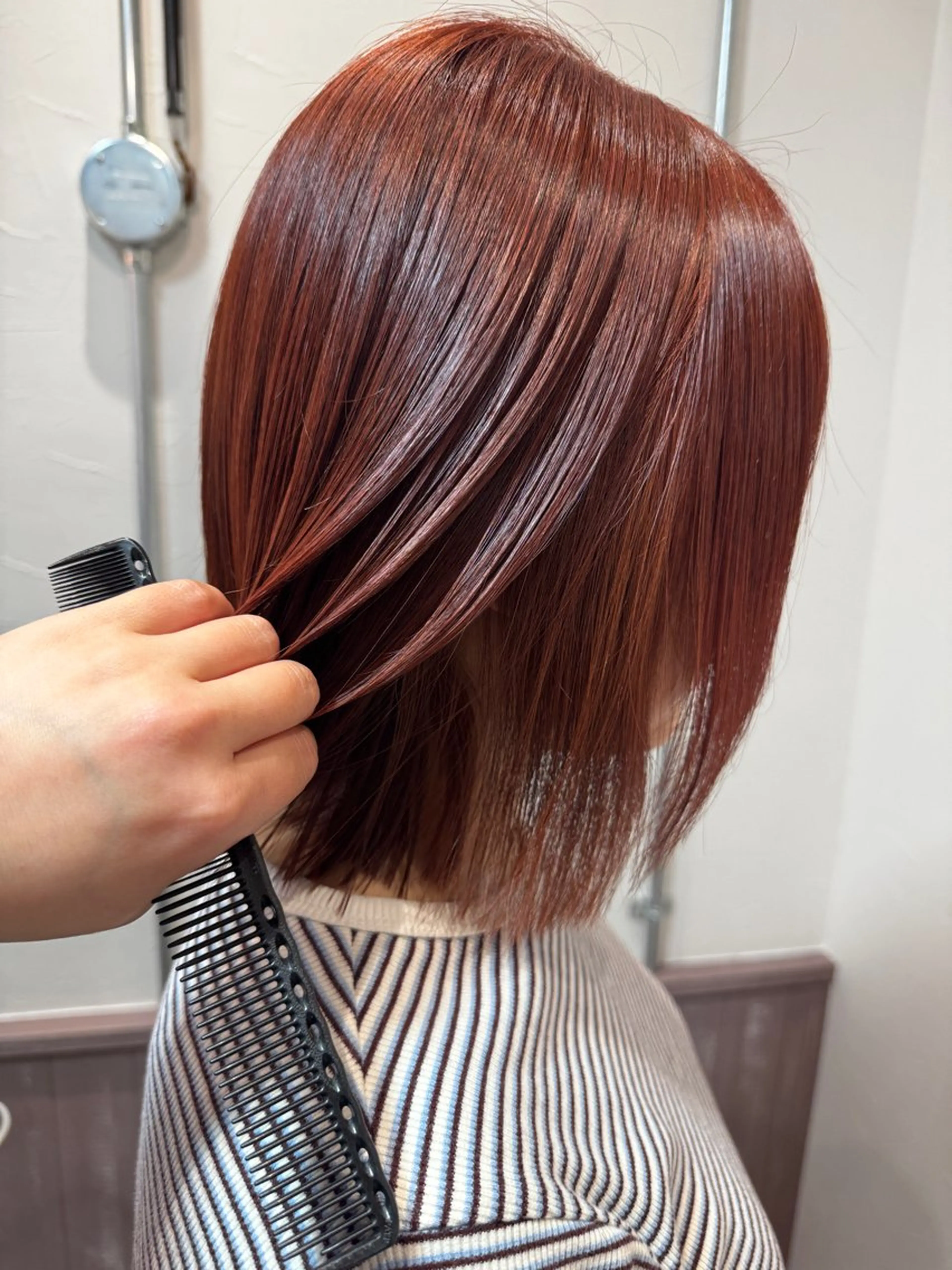 ミディアム カラー 矢場町/ダブルカラー /レイヤー/アリサのヘアスタイル