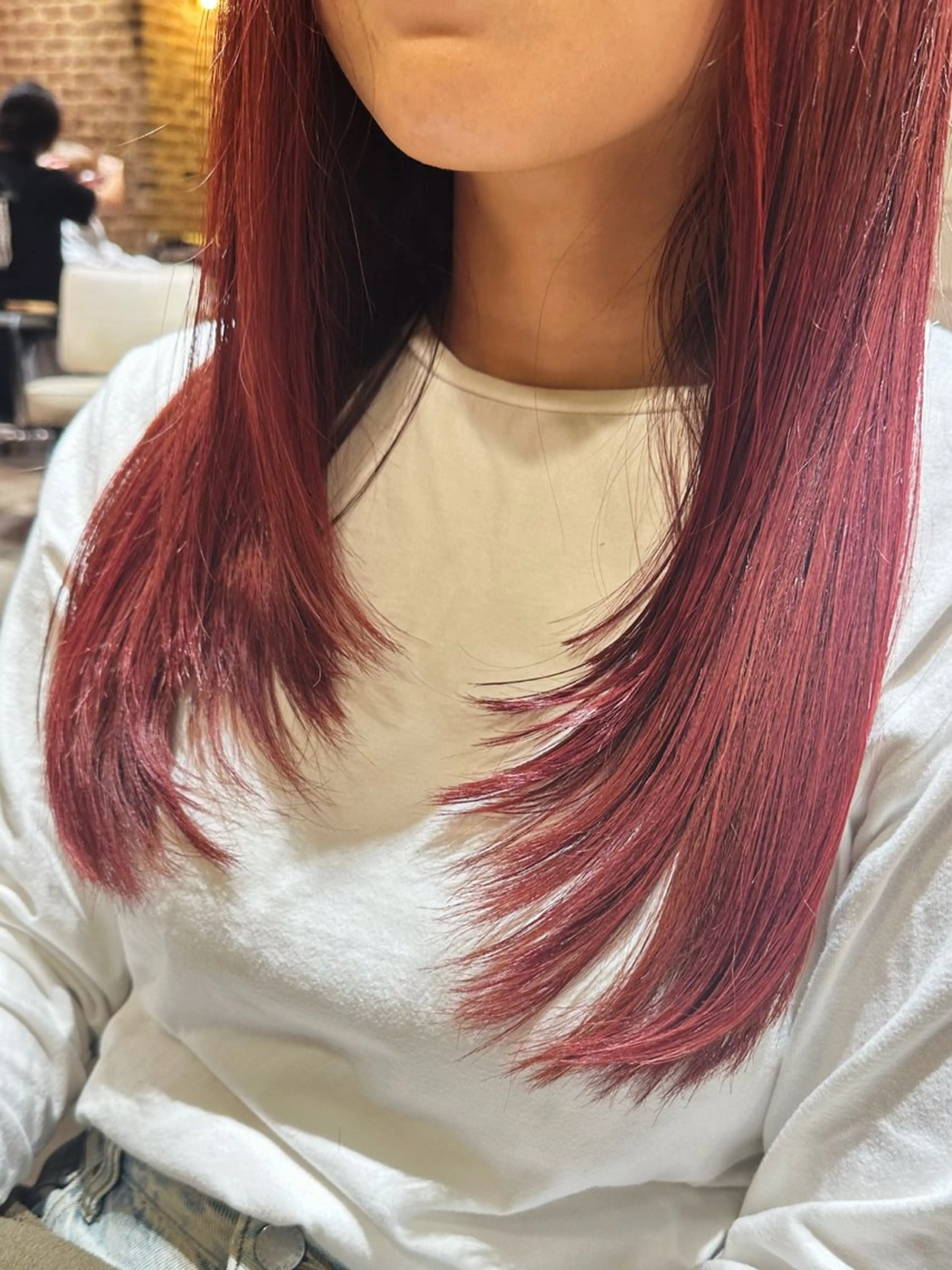 ロング カラー ブリーチ ブリーチなしカラー echelle🦋 【似合わせ】さくらのヘアスタイル