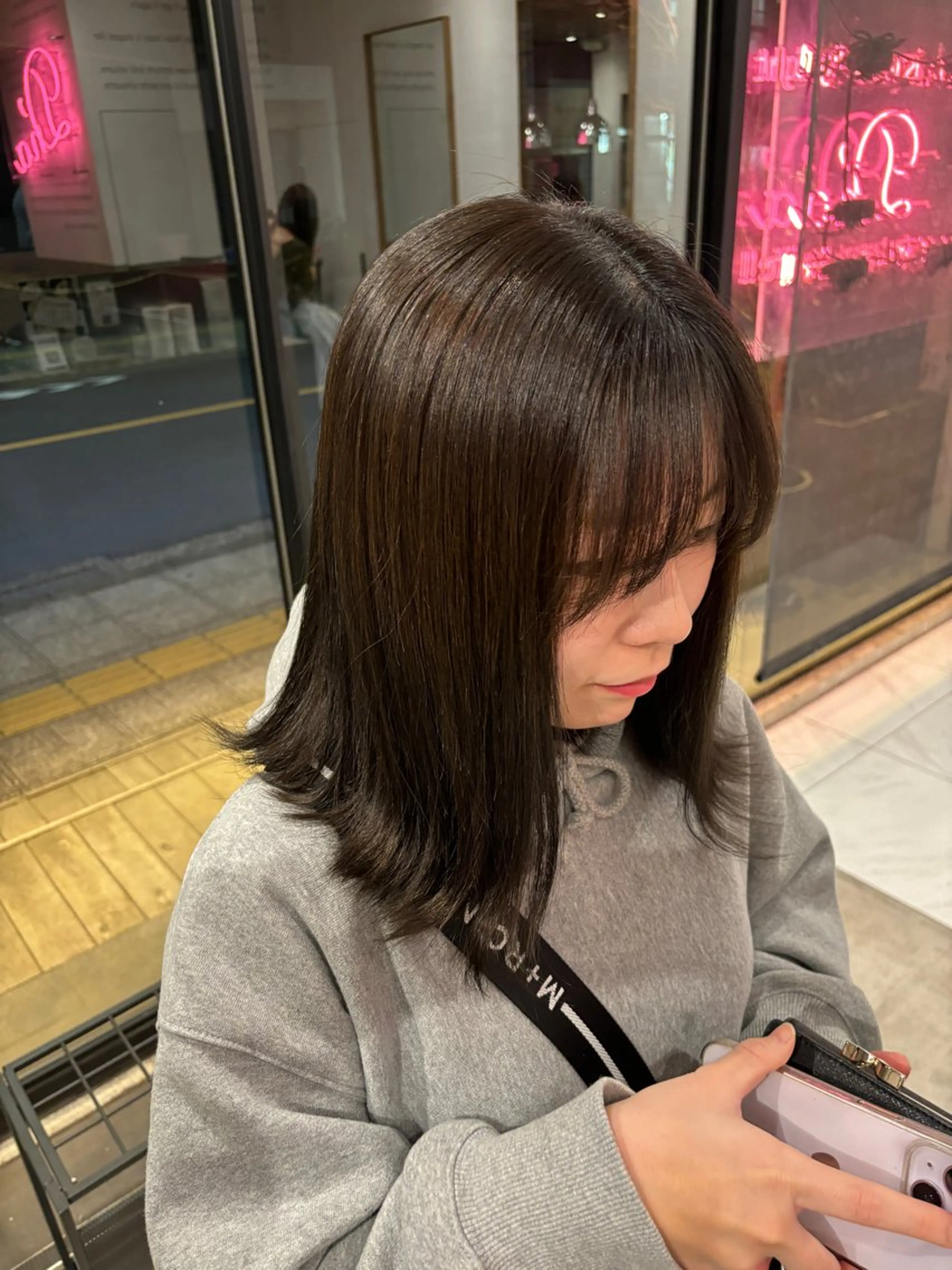 セミロング ️🩵RINKA/ 艶color🩵のヘアスタイル