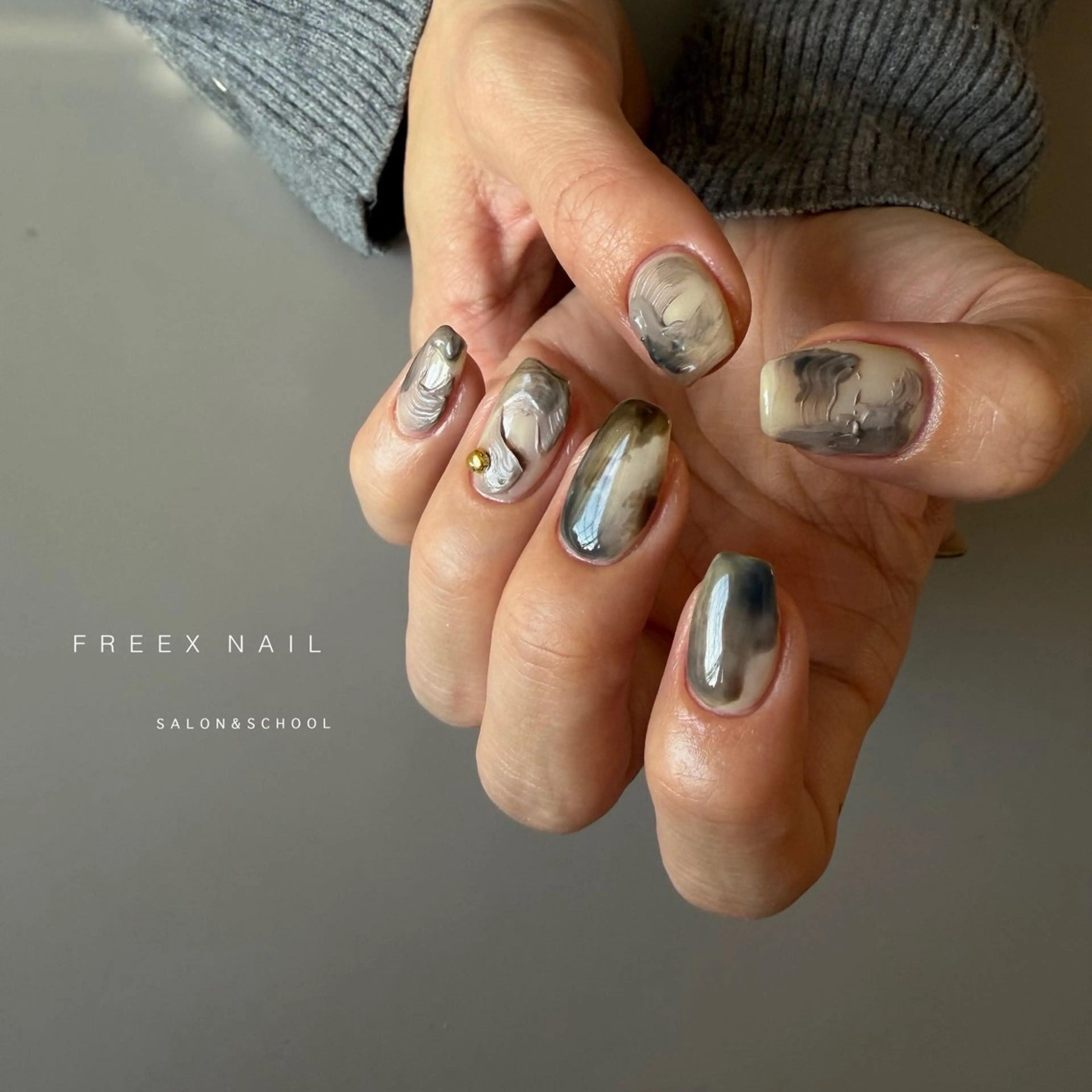ネイル ニュアンスネイル ハンドネイル ハンドケア freex nail /ニュアンス/個性派のネイルデザイン