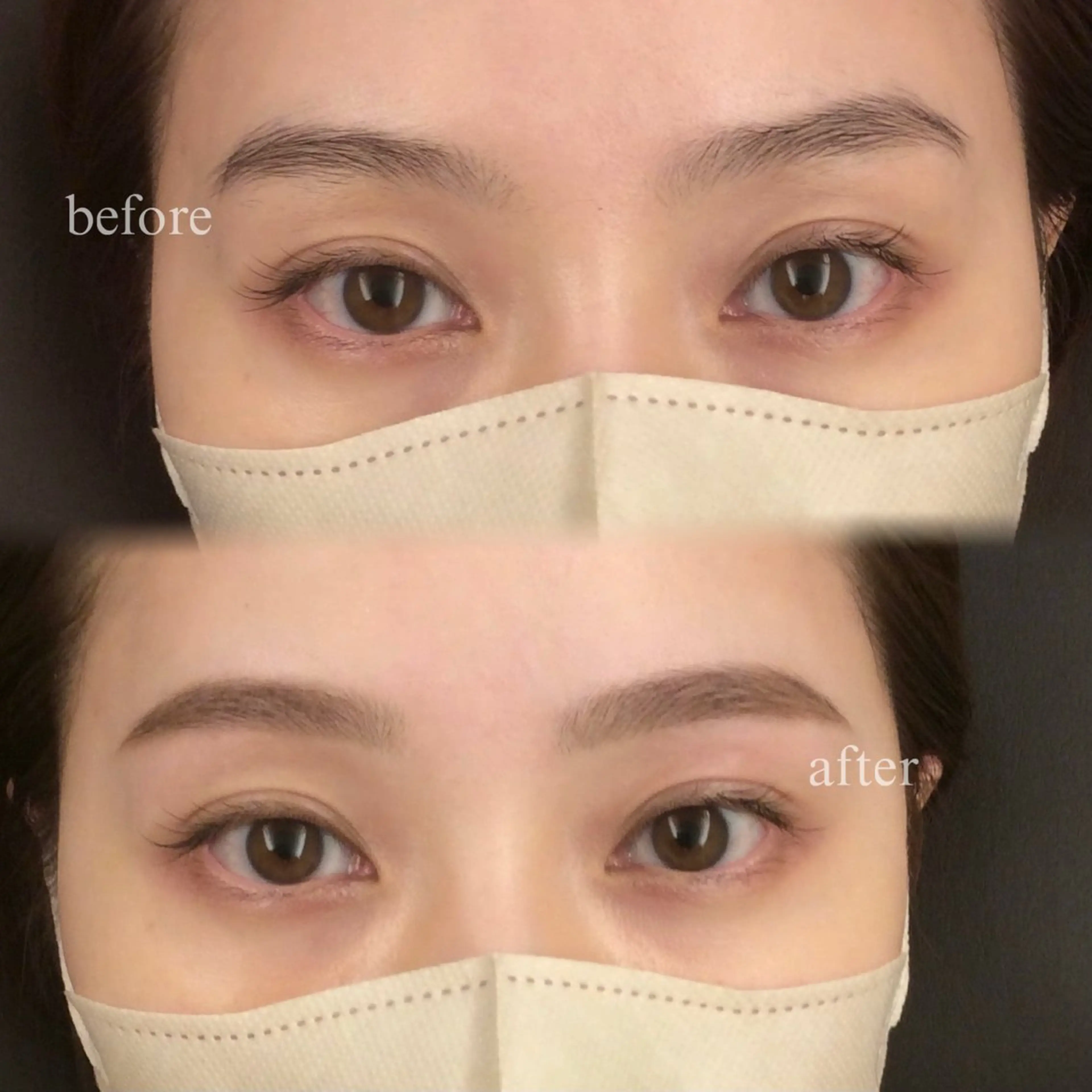 美肌メニュー💖アイブロウWax＋額鼻ワックス🤍ミニモ限定価格🩰(間引き・仕上げメイク込み)の写真