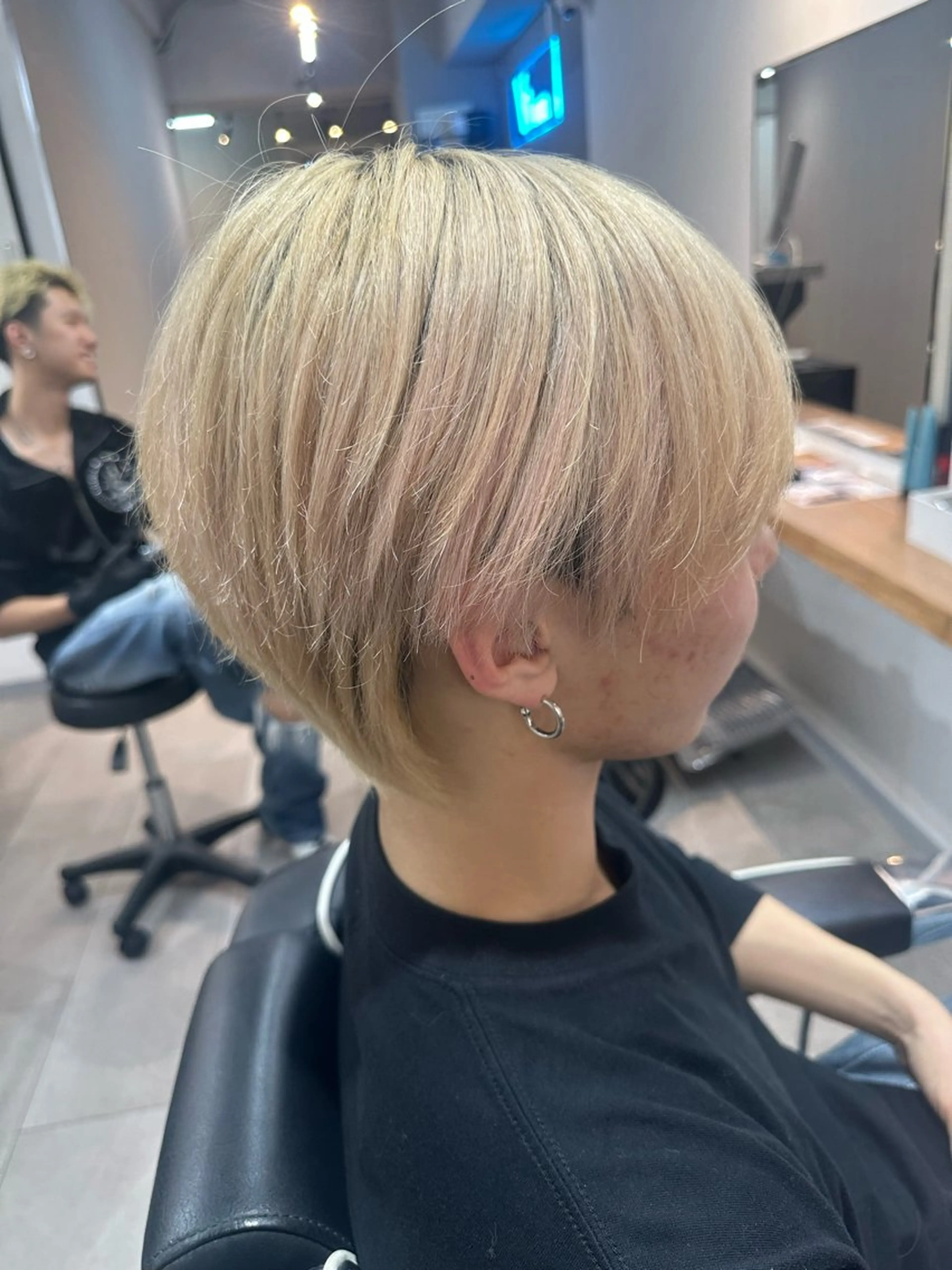 カラー 律喜/パーマ /メンズ/フェードのヘアスタイル