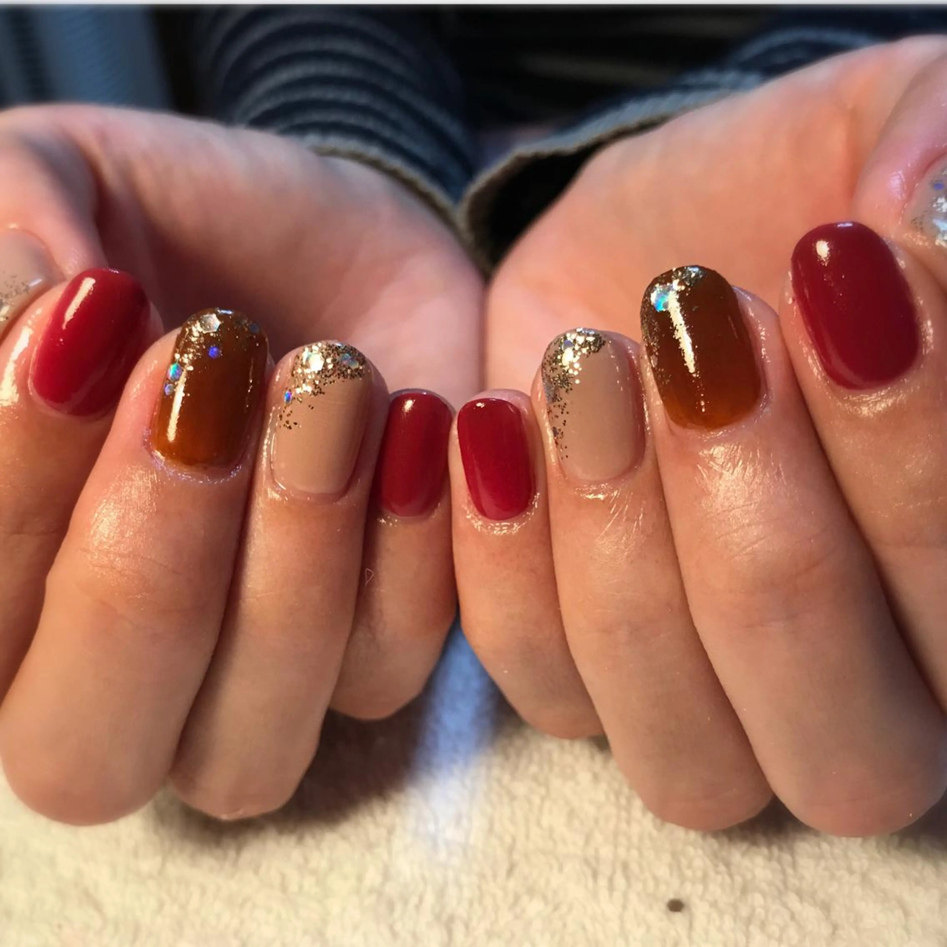 ネイル キラキラネイル ワンカラーネイル Era nailのネイルデザイン