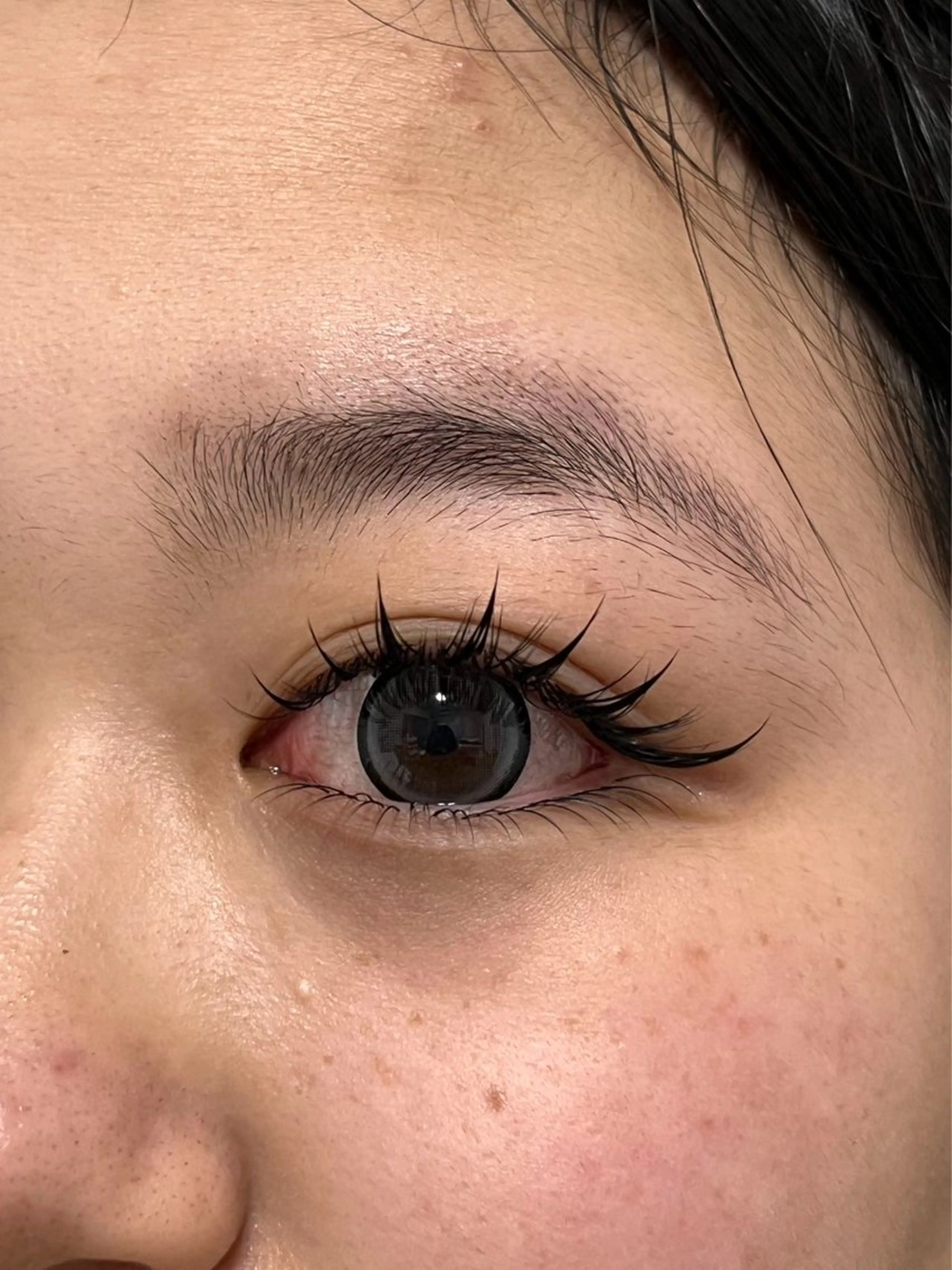 マツエク・マツパ ナチュラル 下まつげエクステ ワンホンマツエク マツエク パリジェンヌ マツエク専門店　玲子のマツエク・マツパデザイン