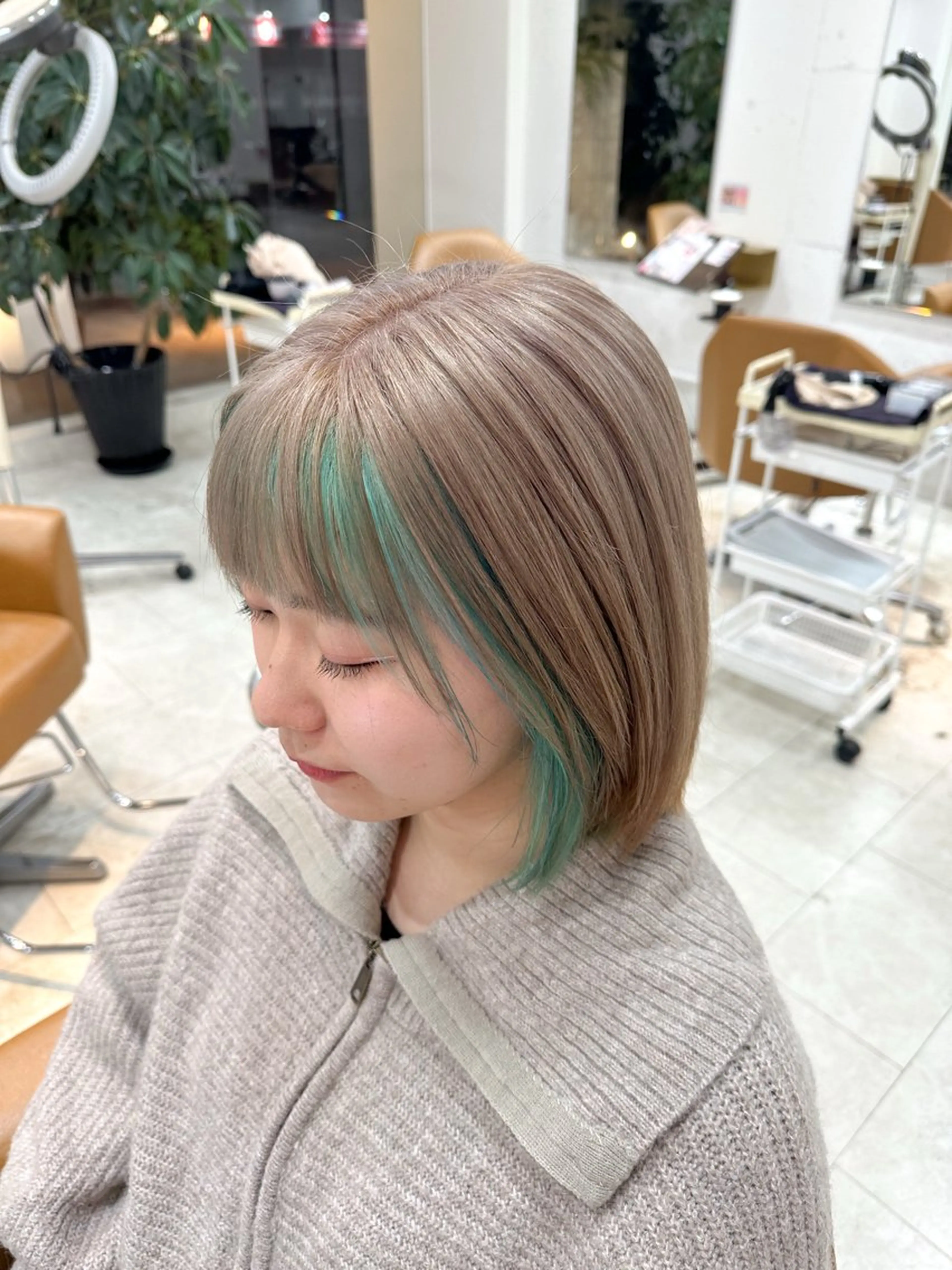 ミディアム カラー Nanaho OROモデル募集中♡のヘアスタイル