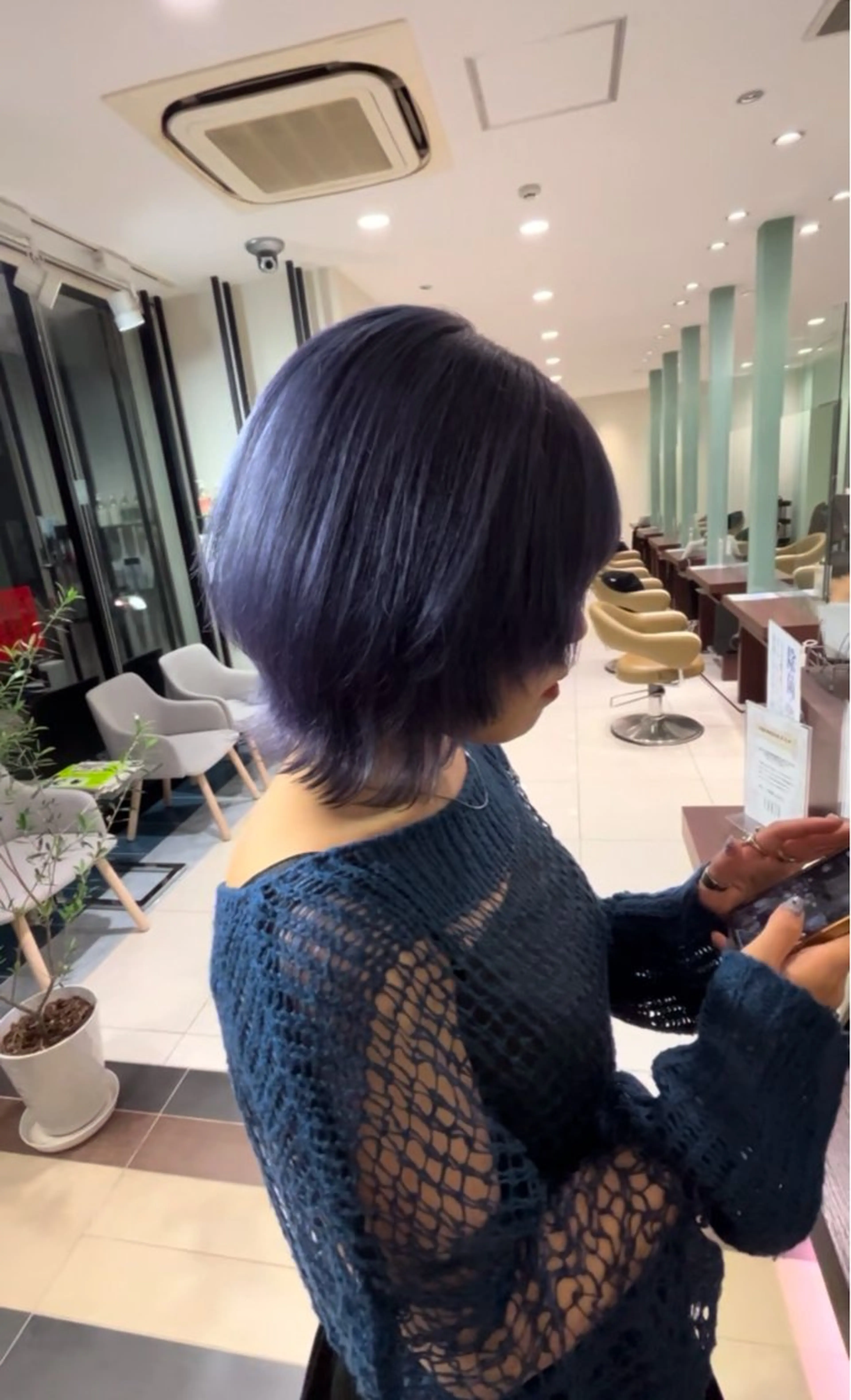 ショート カラー ショートヘア ウルフカット ヘアカラー トリートメント 木曽柊介 /メンズパーマ/川口のヘアスタイル