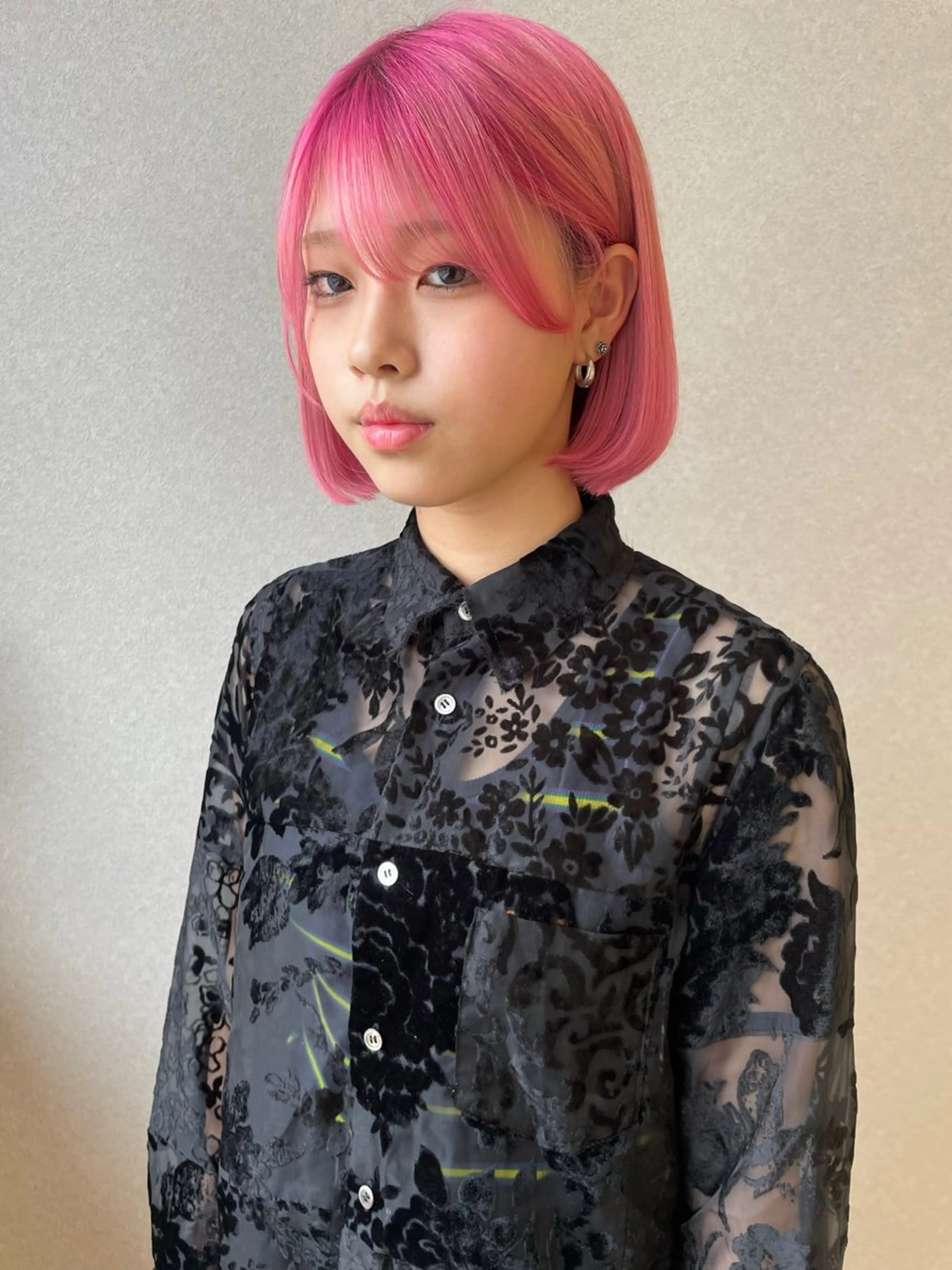 ミディアム カラー ブリーチ ダブルカラー ピンクカラー 薬院浄水通/ショート /メンズ/rukaのヘアスタイル