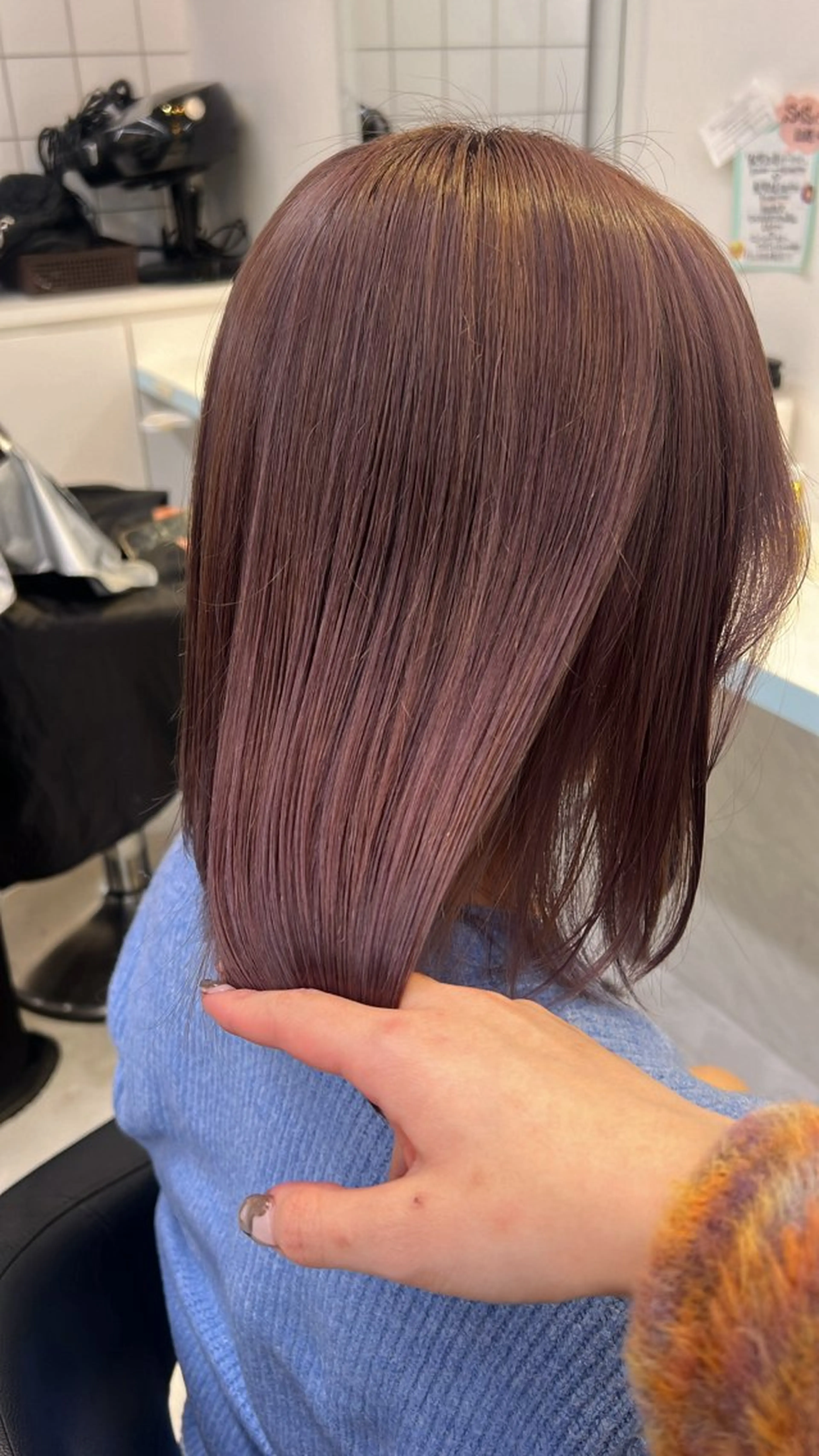 ミディアム カラー ヘアカラー トリートメント ヘッドスパ 🥞ベージュ系カラー 【すずきりほ】🥞のヘアスタイル