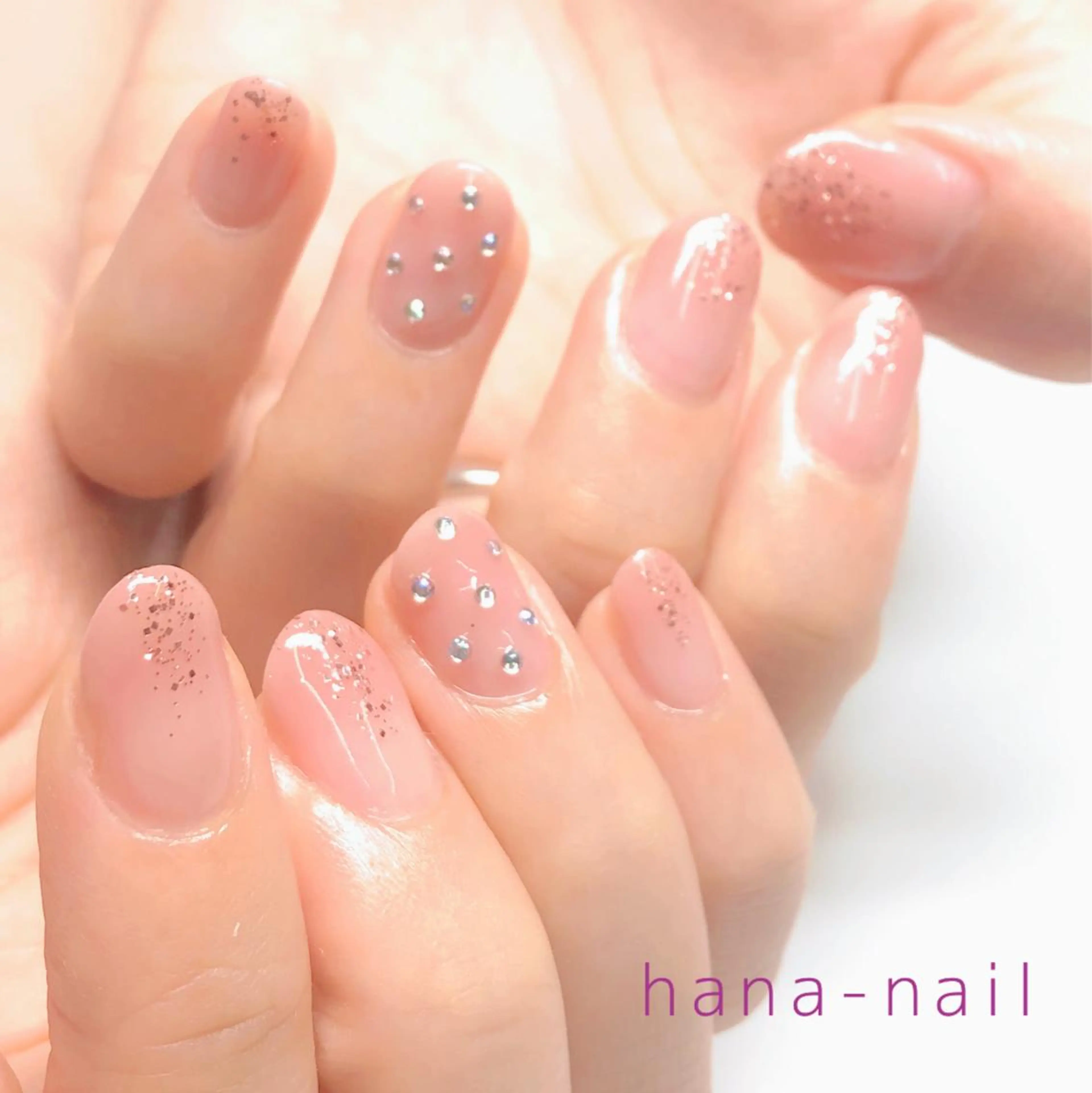 ネイル ピンク Kao hana-nailのネイルデザイン