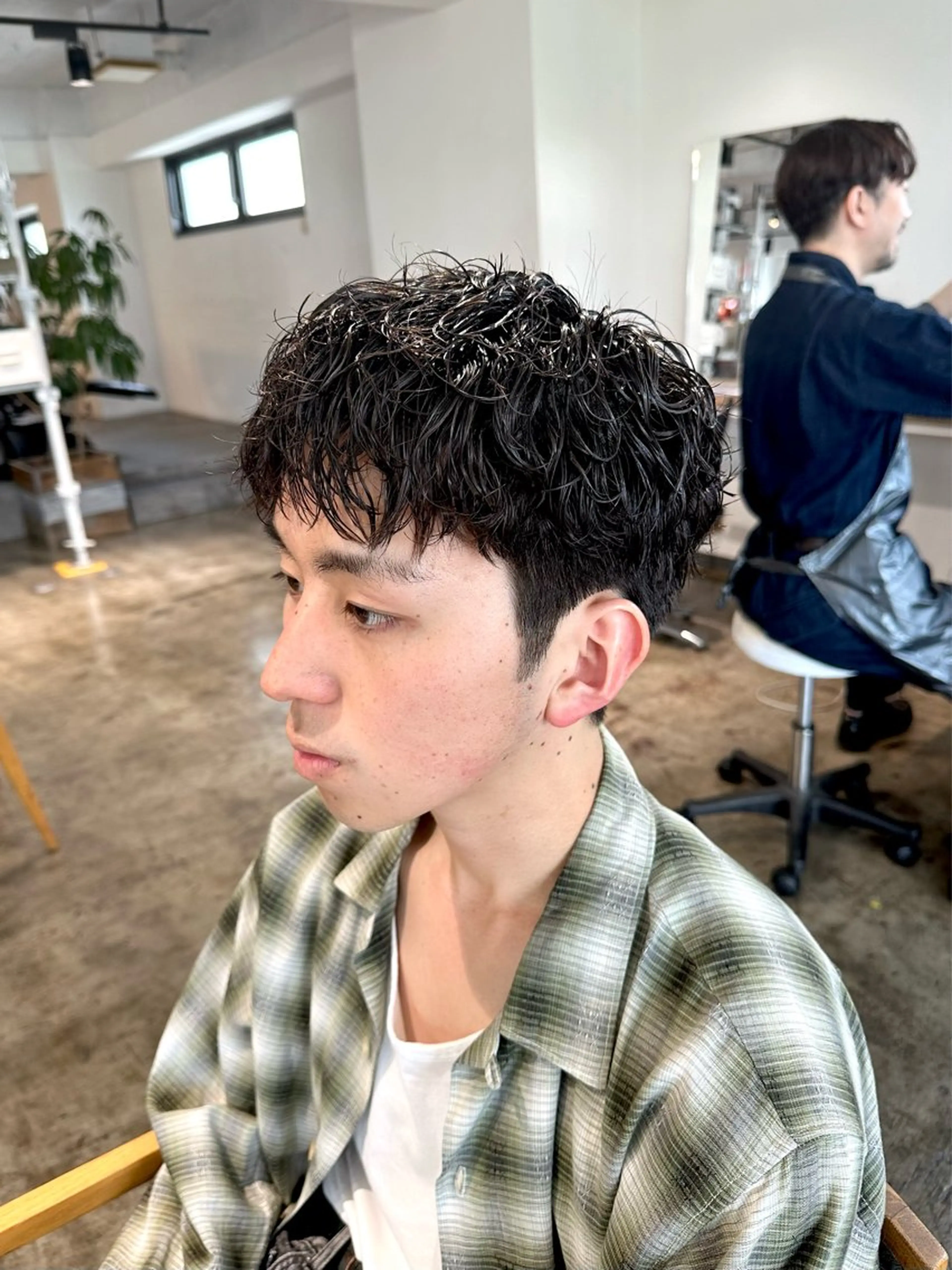 パーマ メンズ メンズパーマ スパイキーショート 刈り上げ カット パーマ トリートメント 骨格補正施術/メンズ 専門美容師/YUYAのヘアスタイル