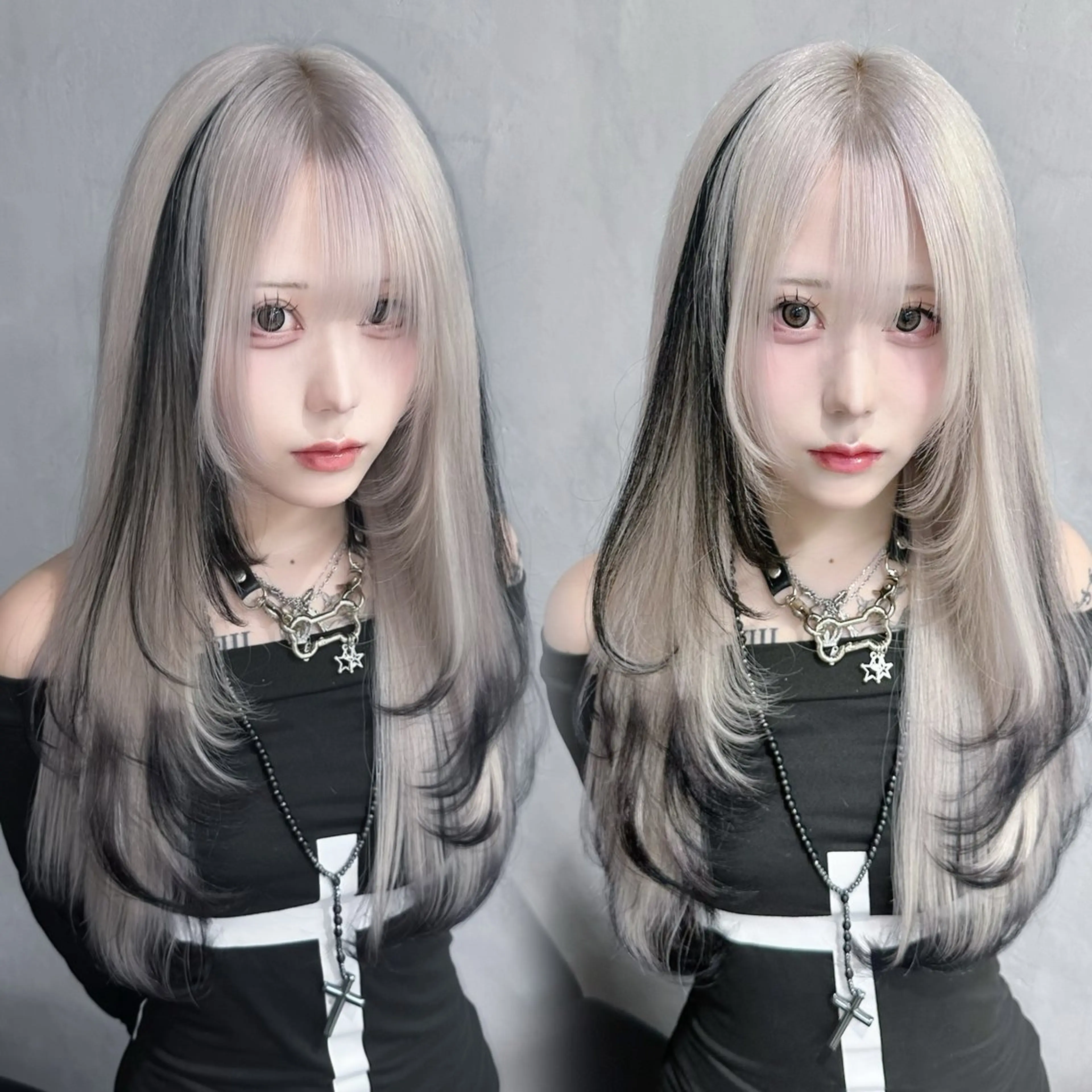 ロング カラー 艶髪ハイトーン ちひろ🌙+.°のヘアスタイル