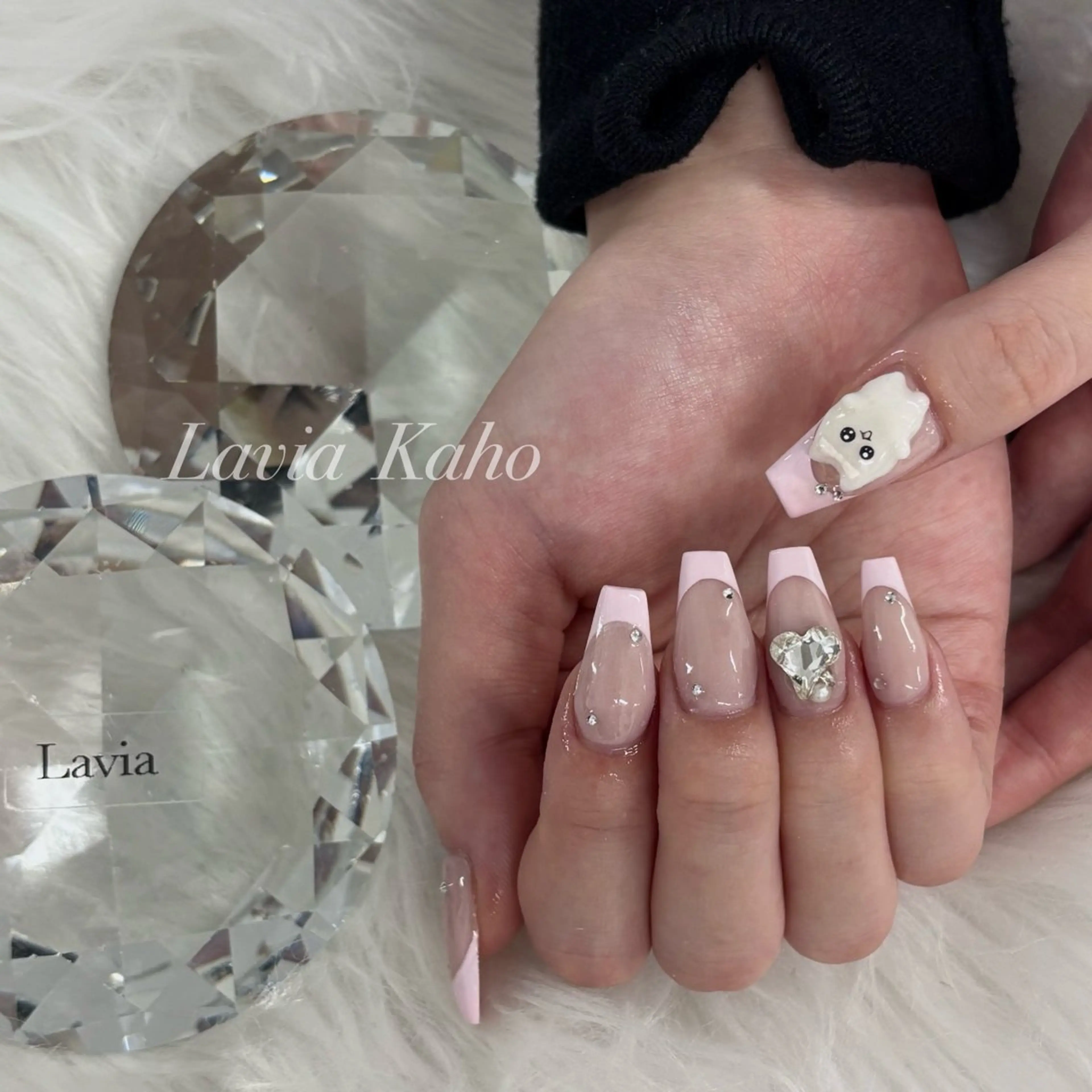 ネイル フレンチネイル Lavia❄️ kahoのネイルデザイン