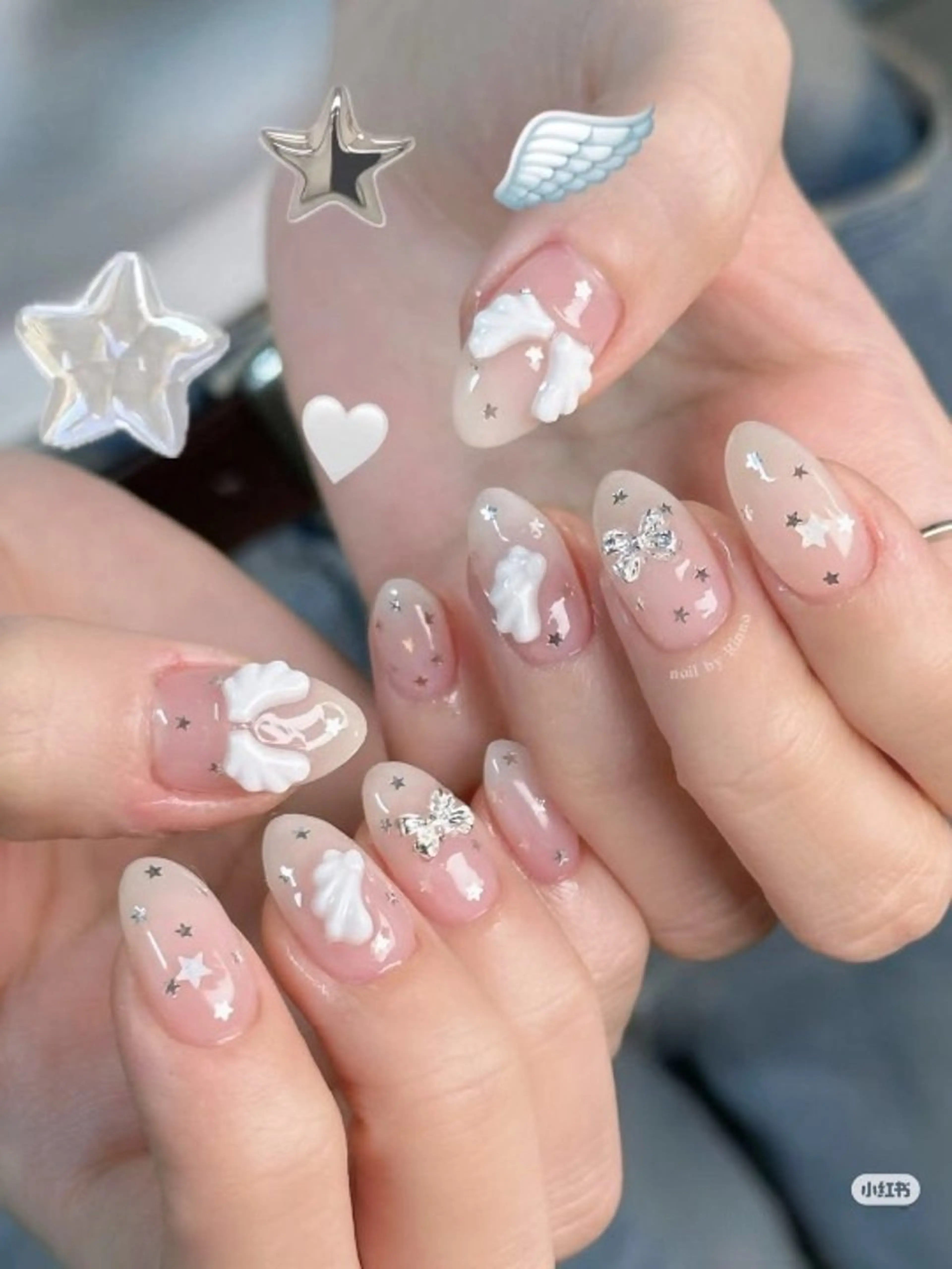カラー グラデーションカラー ピンクカラー ハンドネイル AIN Nailのネイルデザイン