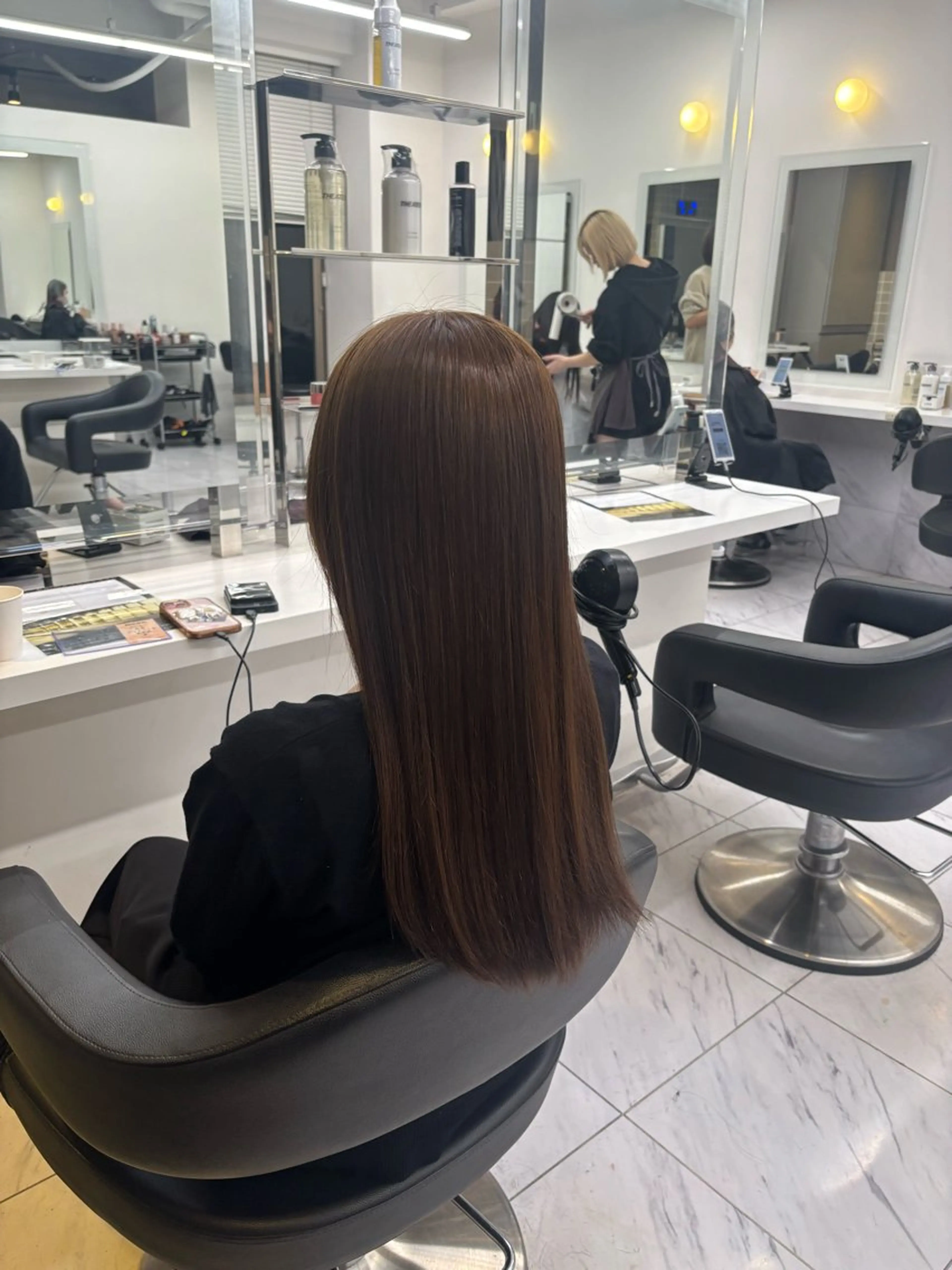 ロング カラー ヘアカラー トリートメント ヘッドスパ y2k✩︎⡱レイヤー ウルフ/オリーブ🍀のヘアスタイル