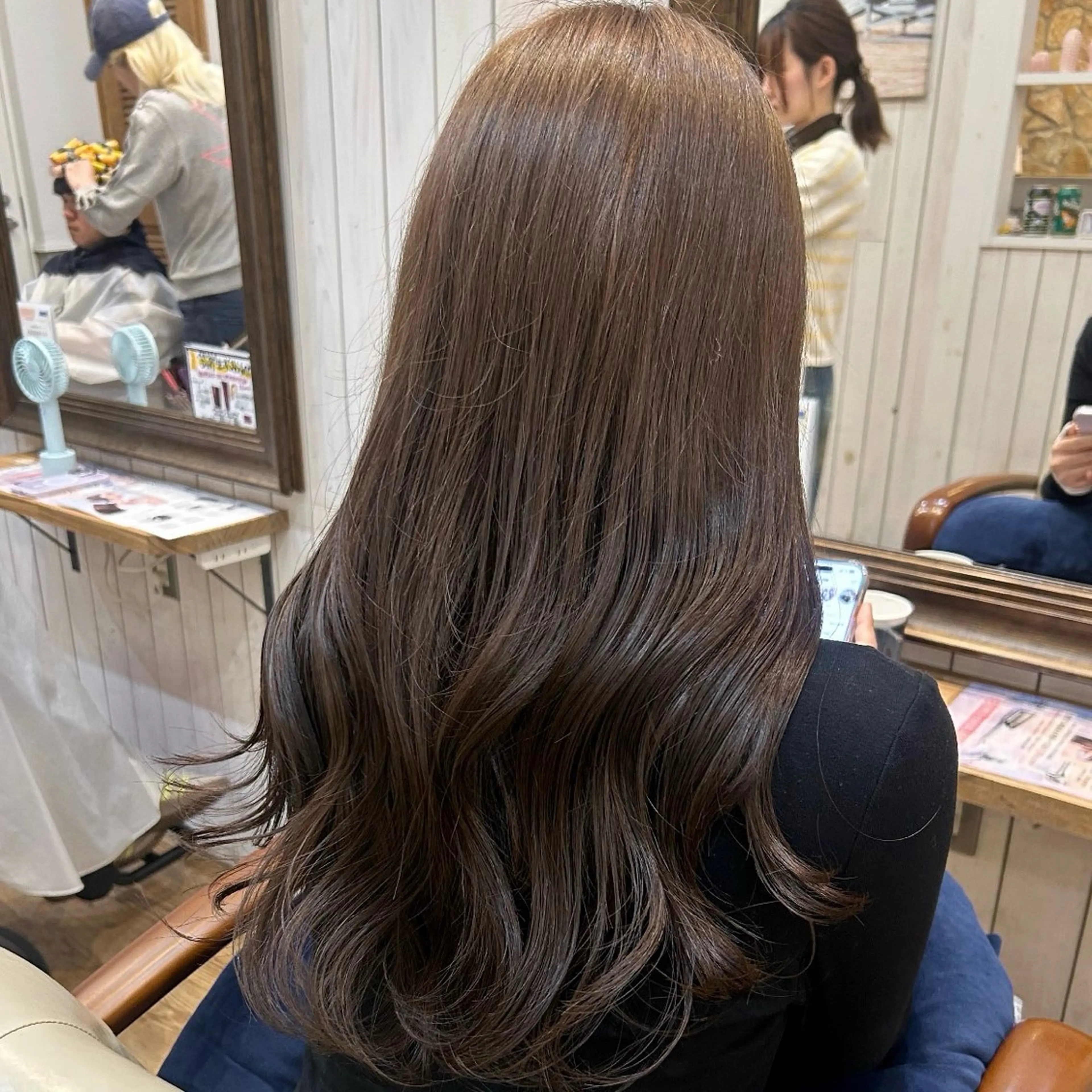 ロング カット ヘアカラー 🦋韓国風レイヤー 🦋AYANE⁎⁺˳のヘアスタイル