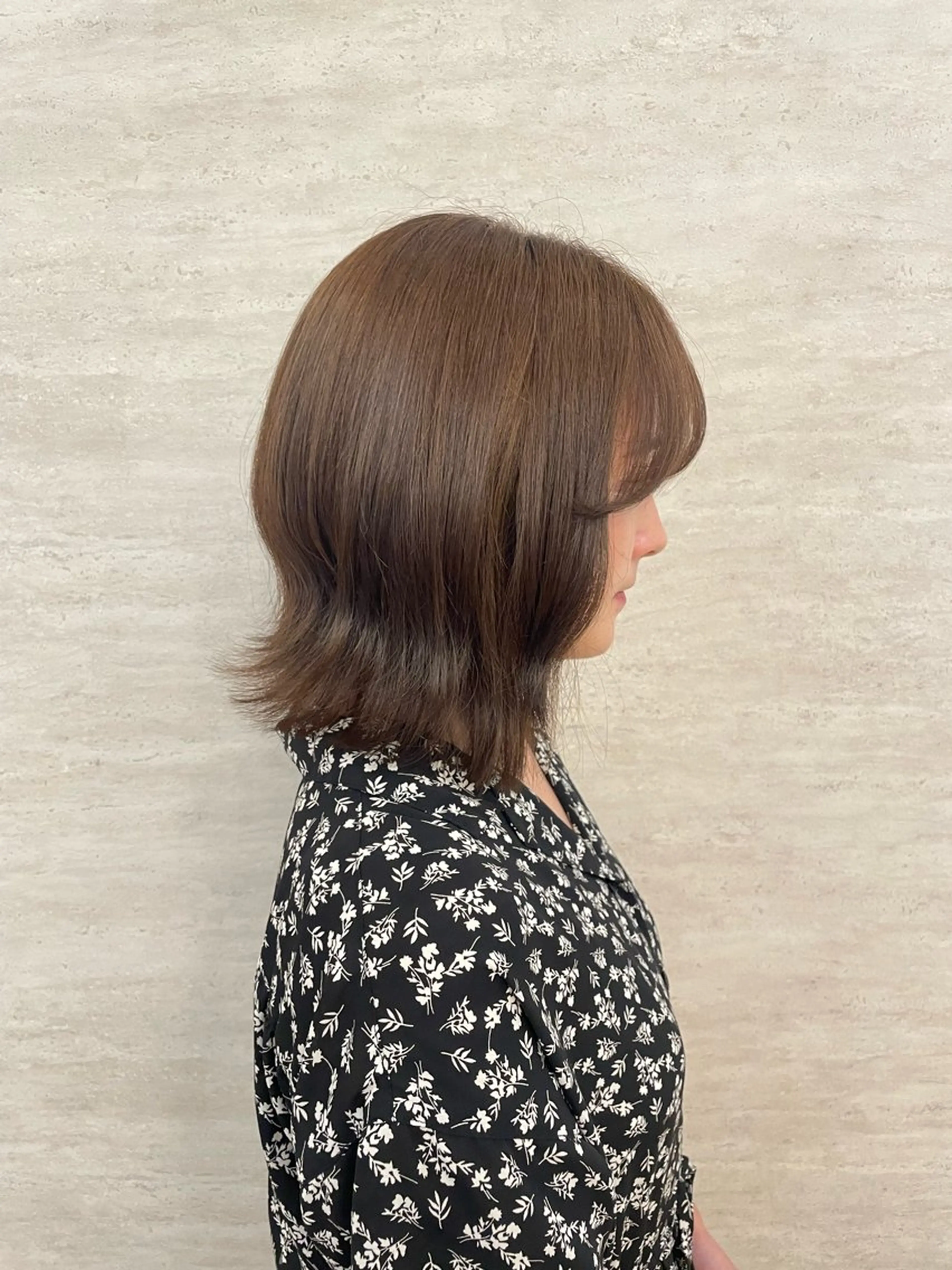 ミディアム カラー newi大分/ ヒメノシオリのヘアスタイル