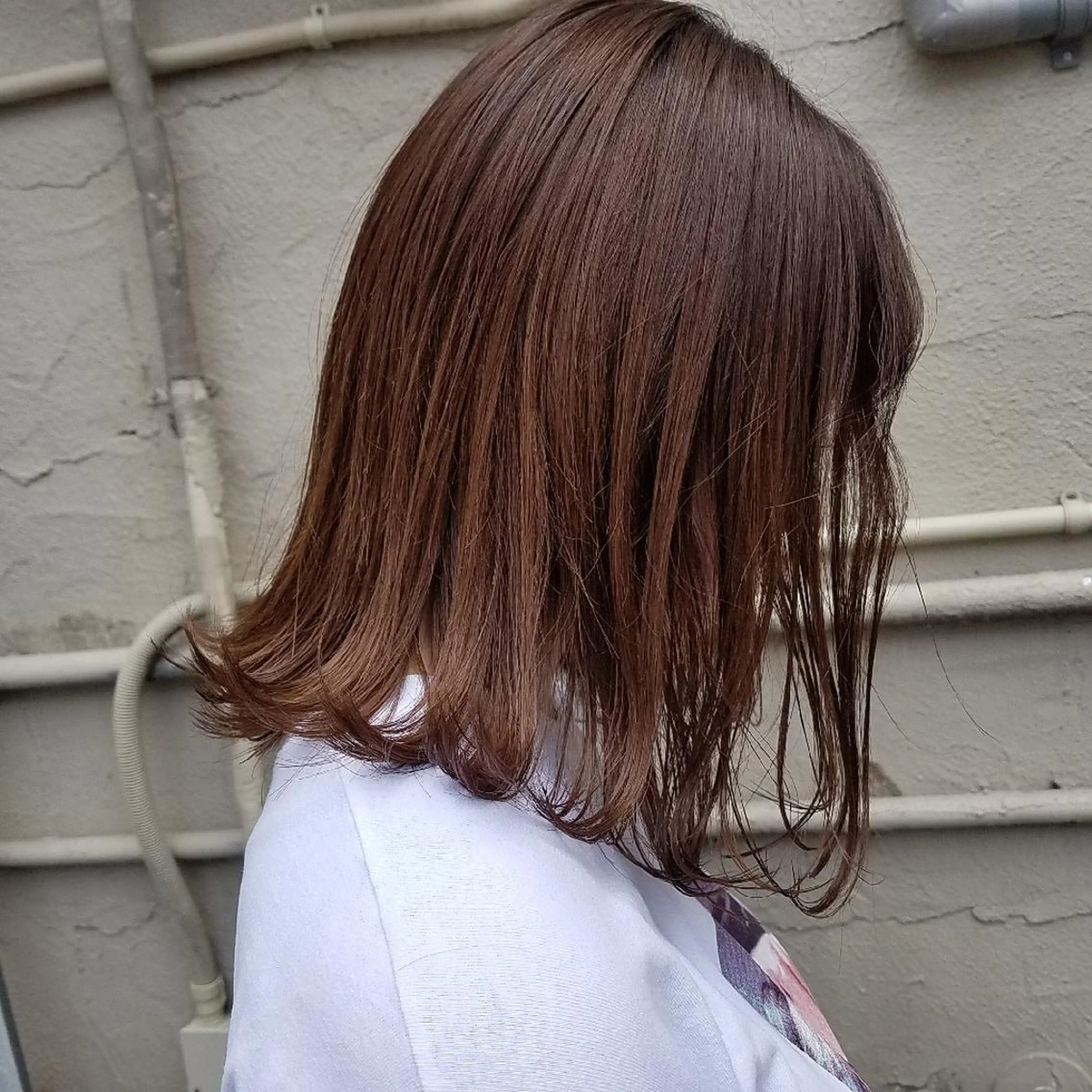 カラー 🙃 透明感カラー/ボブのヘアスタイル