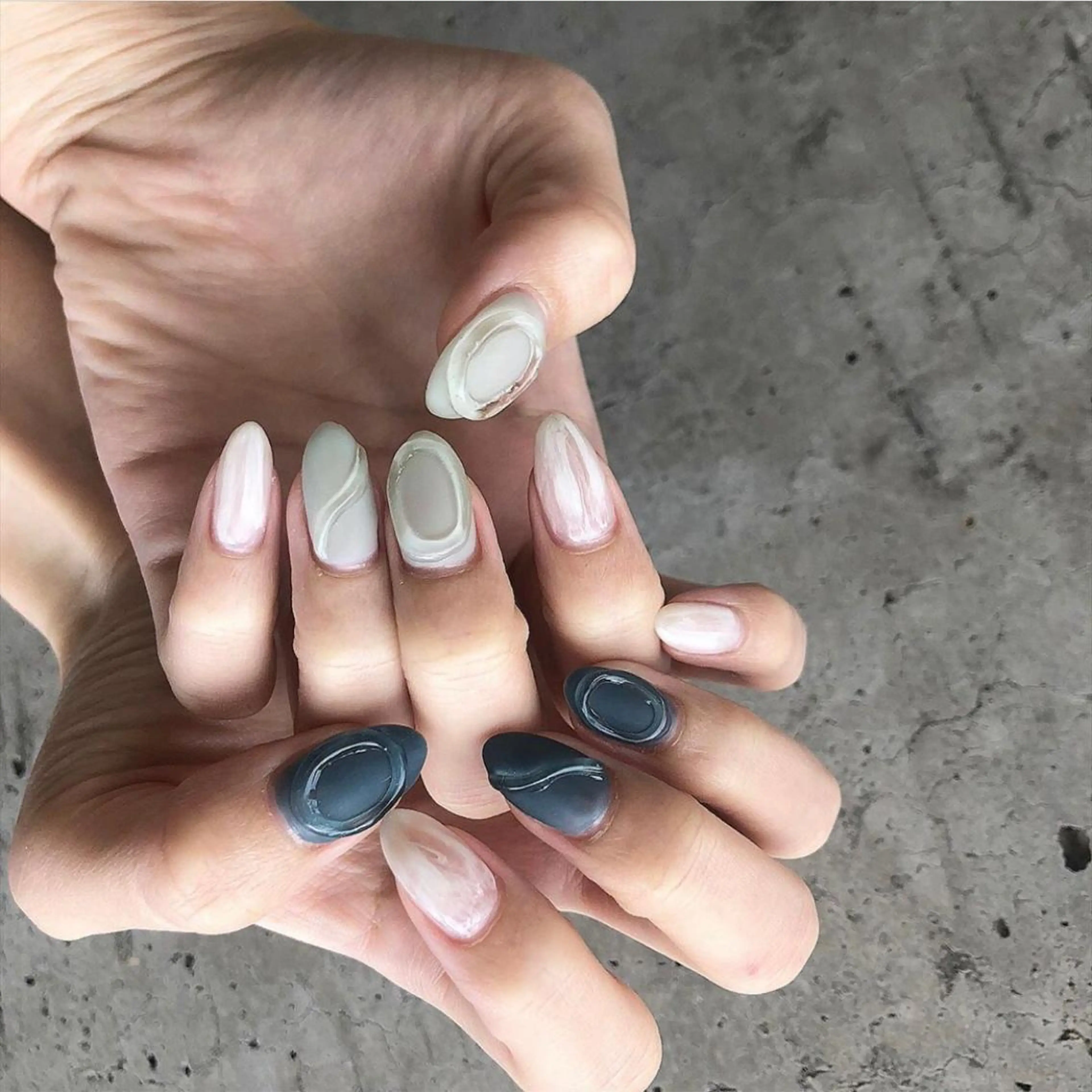 ネイル ニュアンスネイル nail salon granveilのネイルデザイン