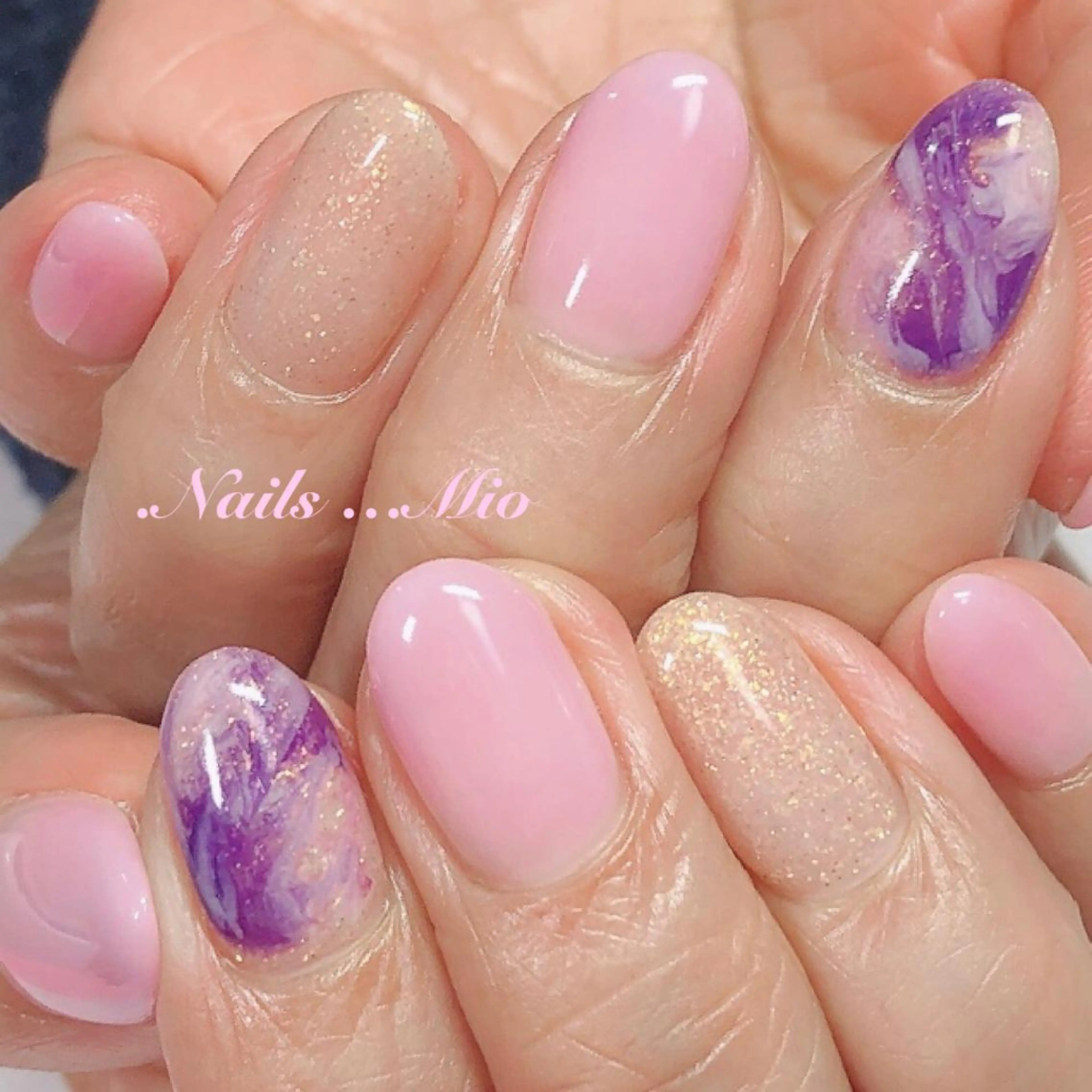 ネイル 春ネイル .Nails Mio 赤羽西ネイルサロンのネイルデザイン