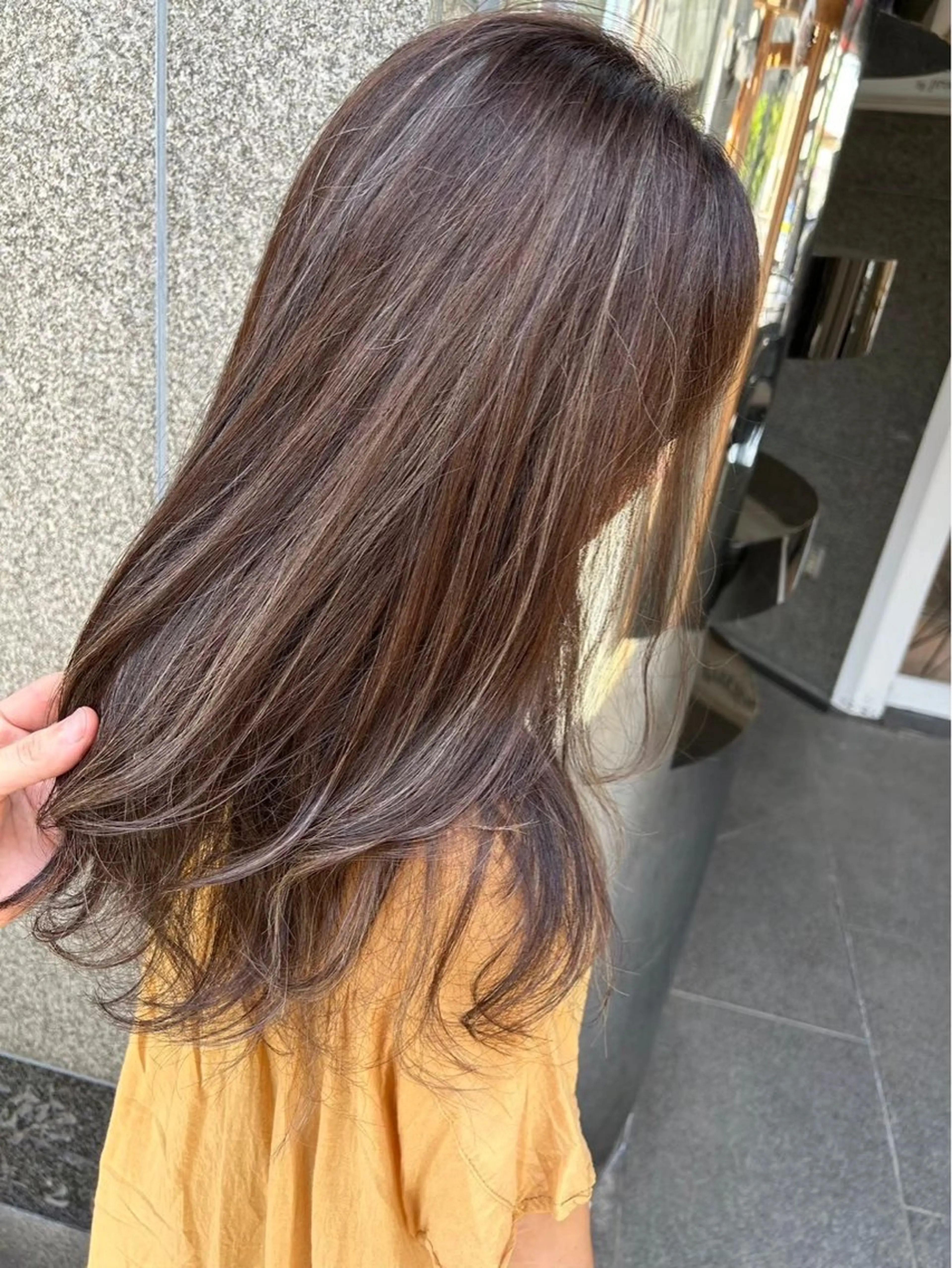 ロング カラー 脱白髪染め❕白髪 ぼかし特化🌟ヨコタのヘアスタイル