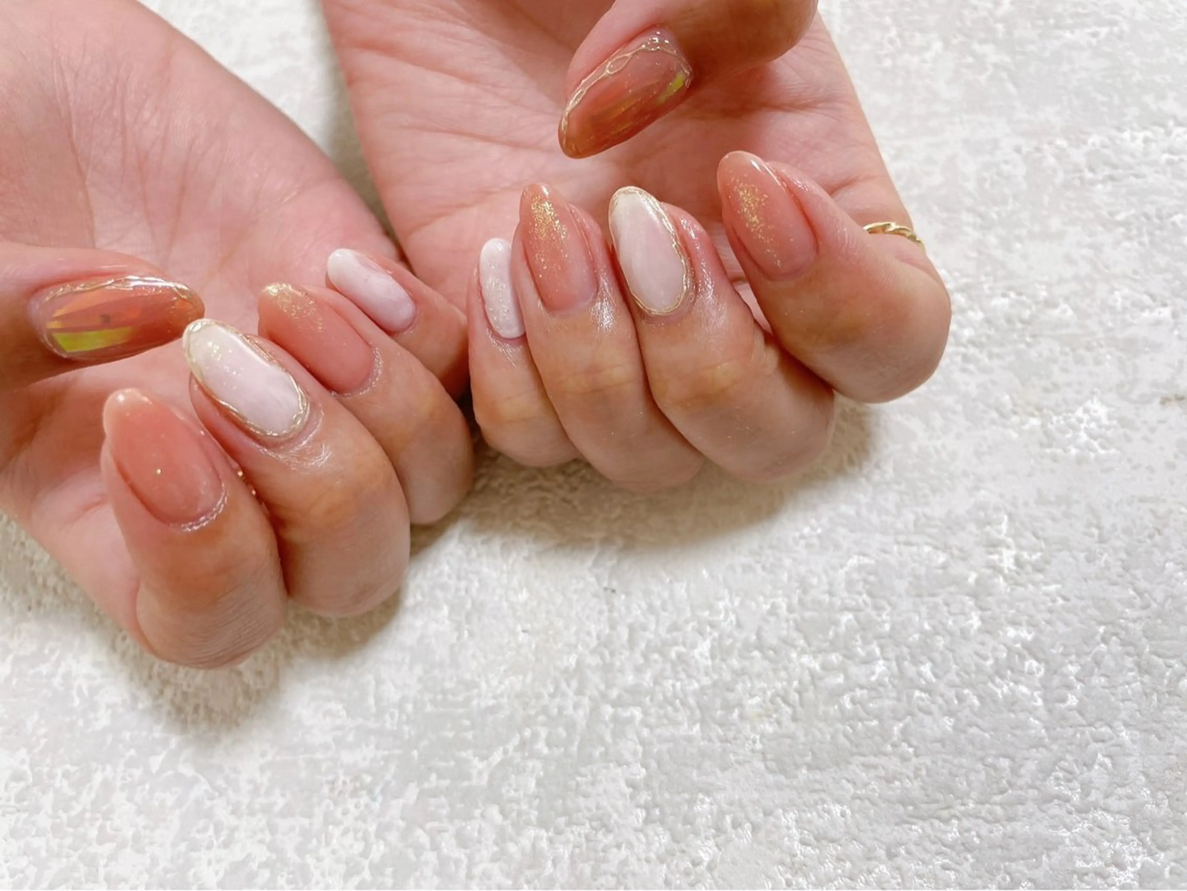 ネイル ジェルネイル メンズネイル パラジェル 春ネイル ワンホンネイル ハンドネイル kikinail 溝の口のネイルデザイン