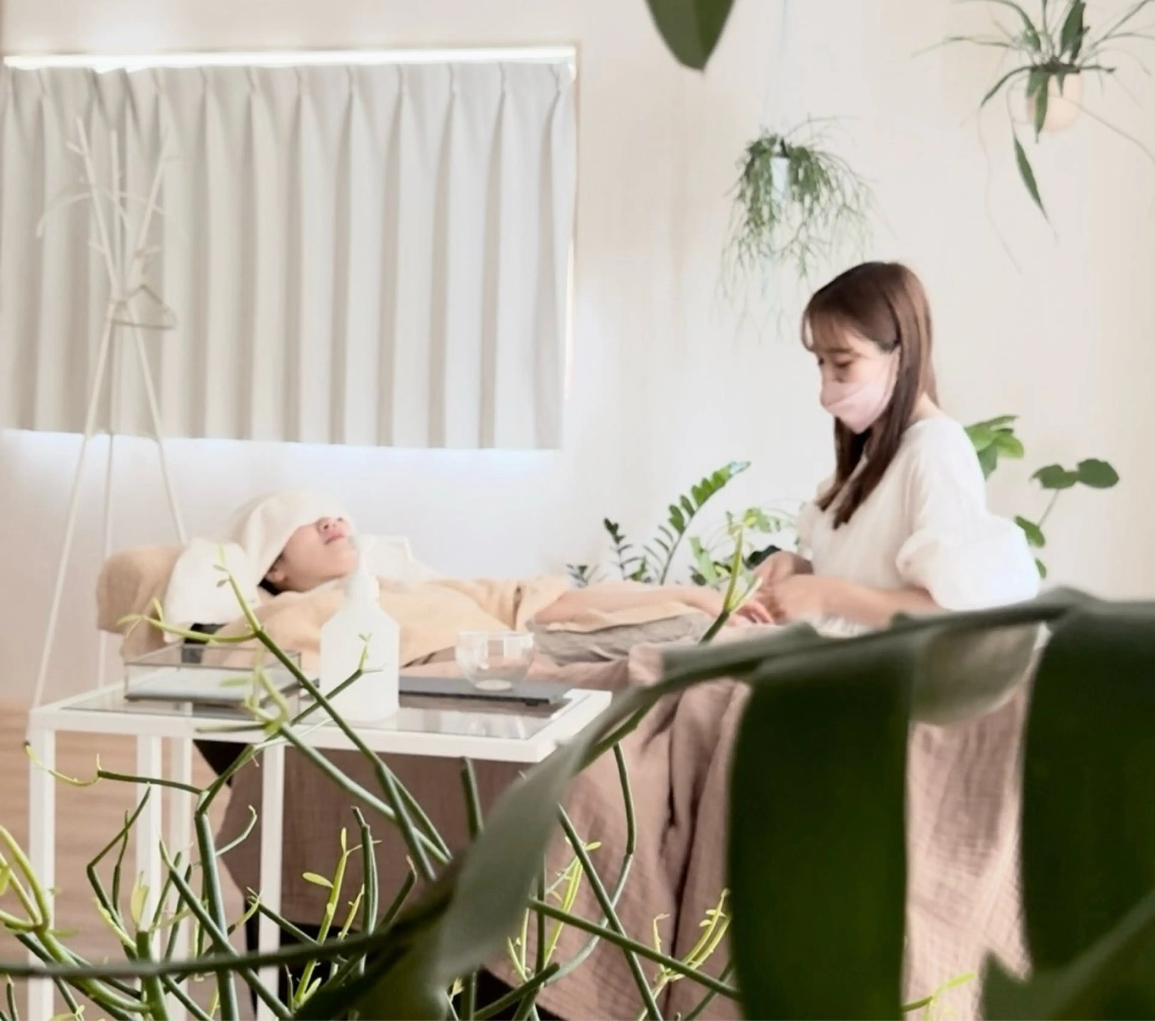 ドライヘッドスパ ピローのヘアスタイル