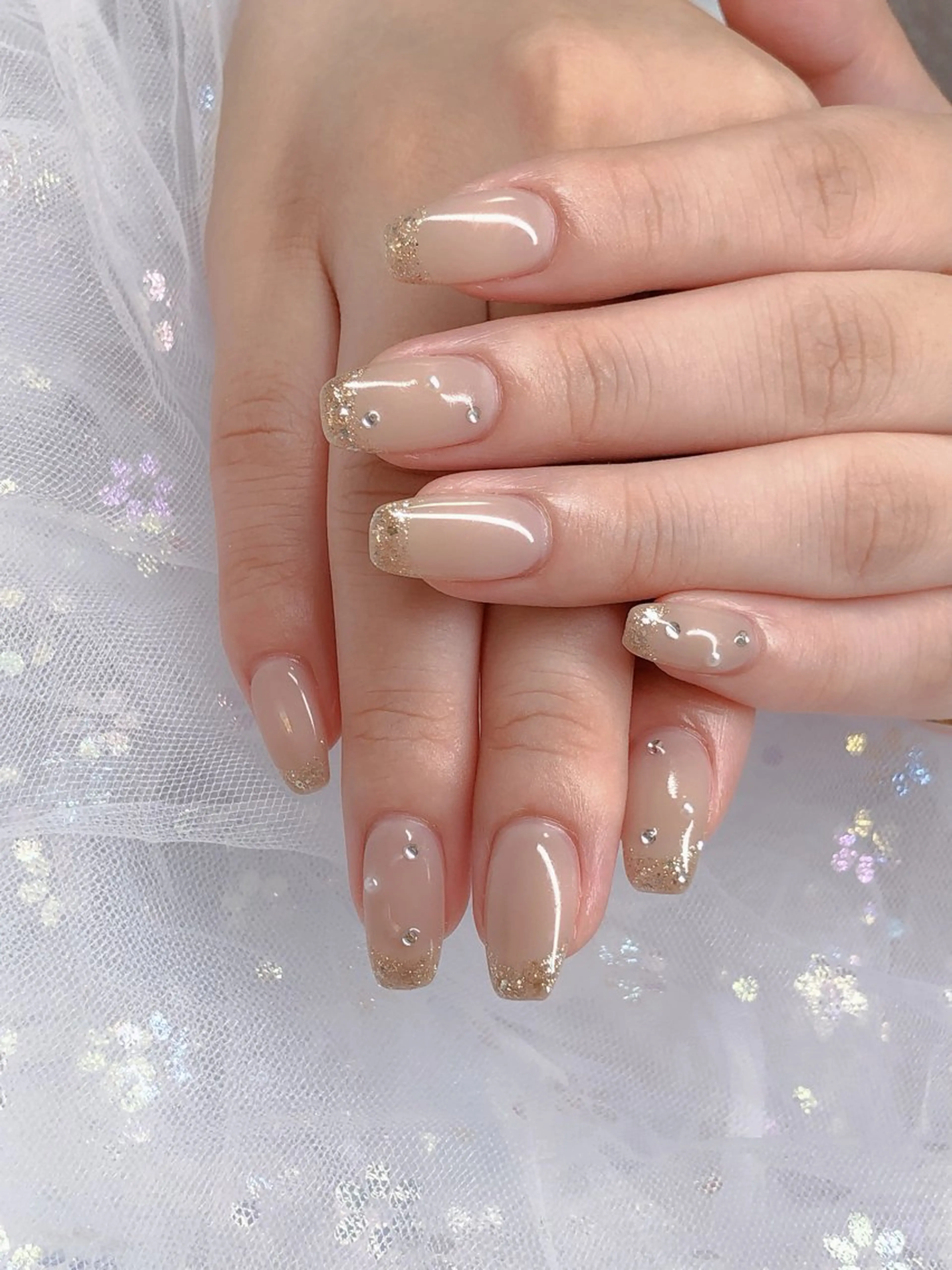 ネイル ハンドネイル ハンドケア ハク キのネイルデザイン