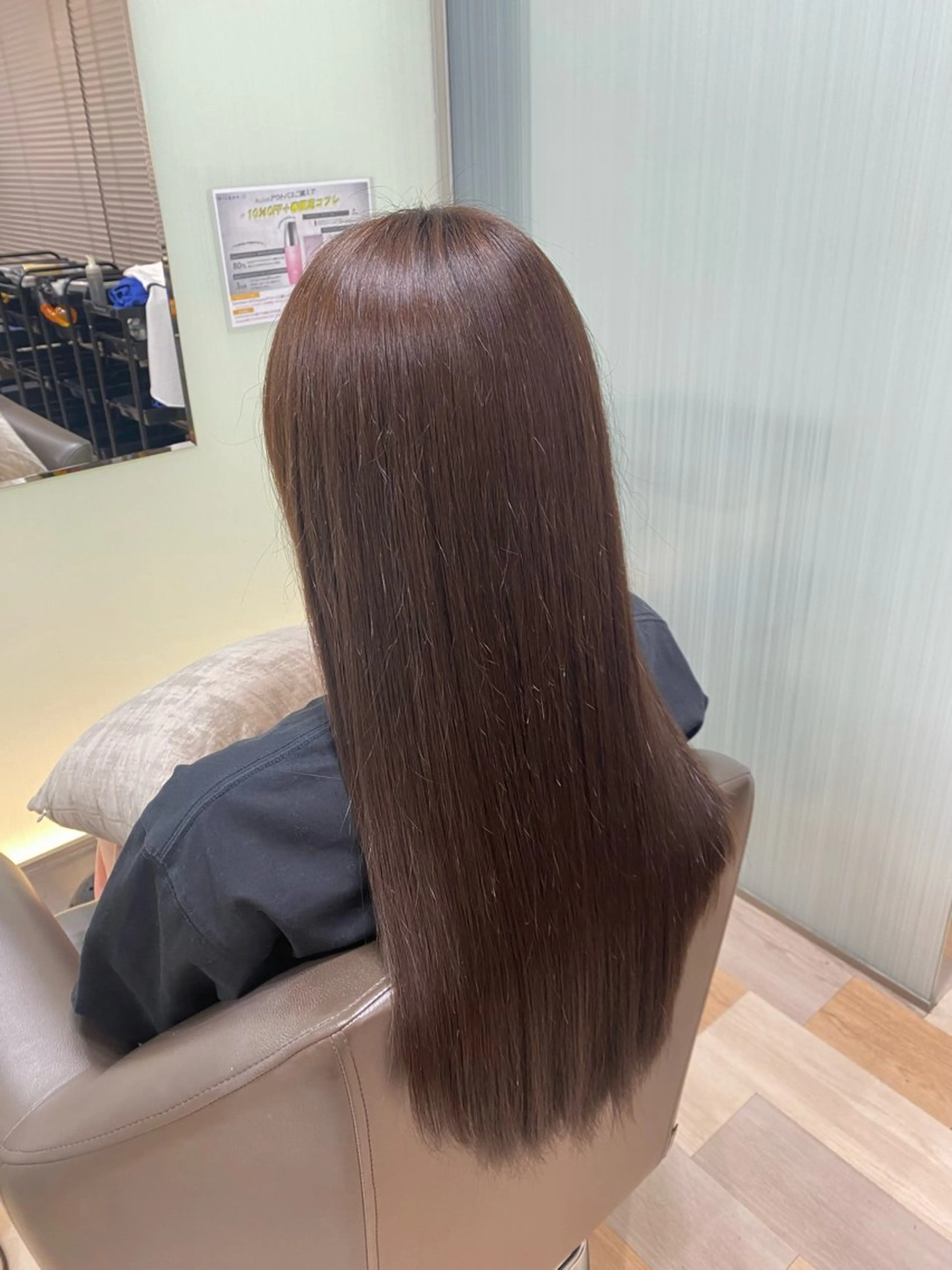 ロング カラー ブラウンカラー チョコレートブラウン カラーモデル/ 東 ゆきののヘアスタイル